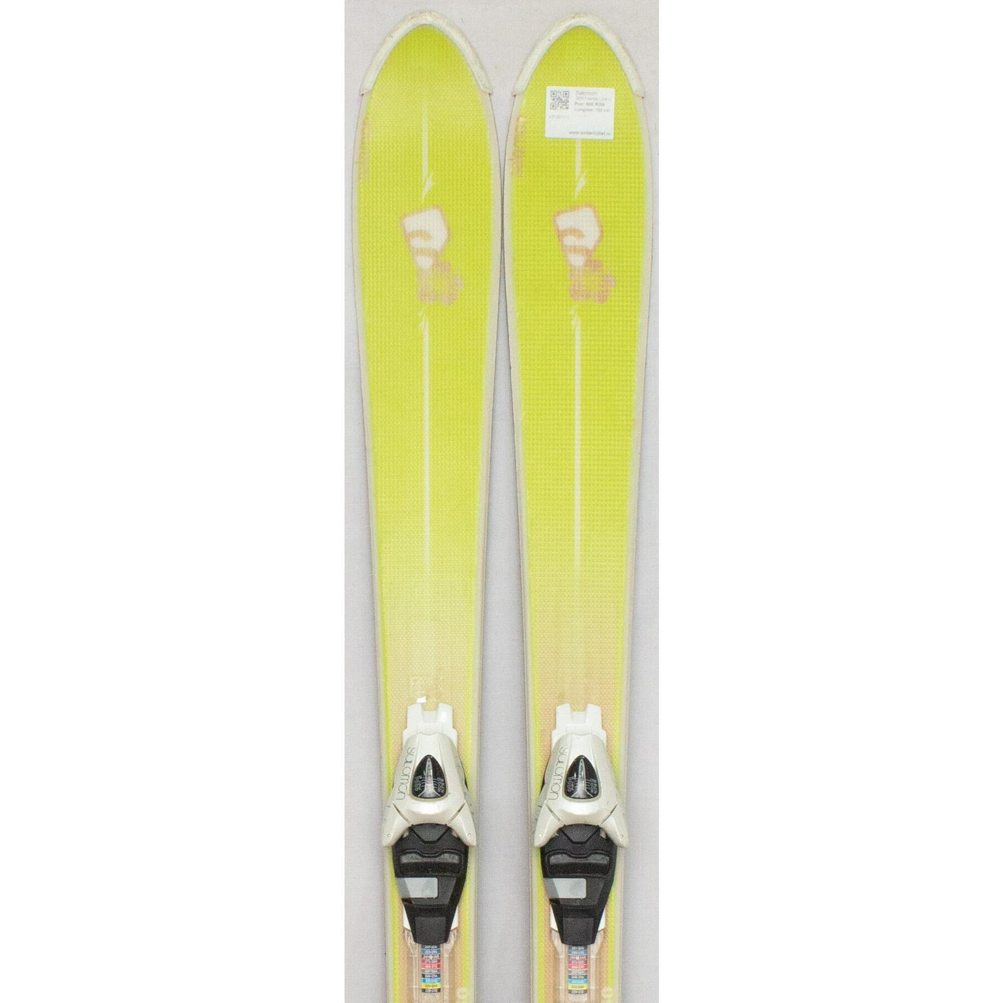 Second Life- Narty SALOMON BBR Freeride Limelite, 150 cm- Stan bardzo dobry