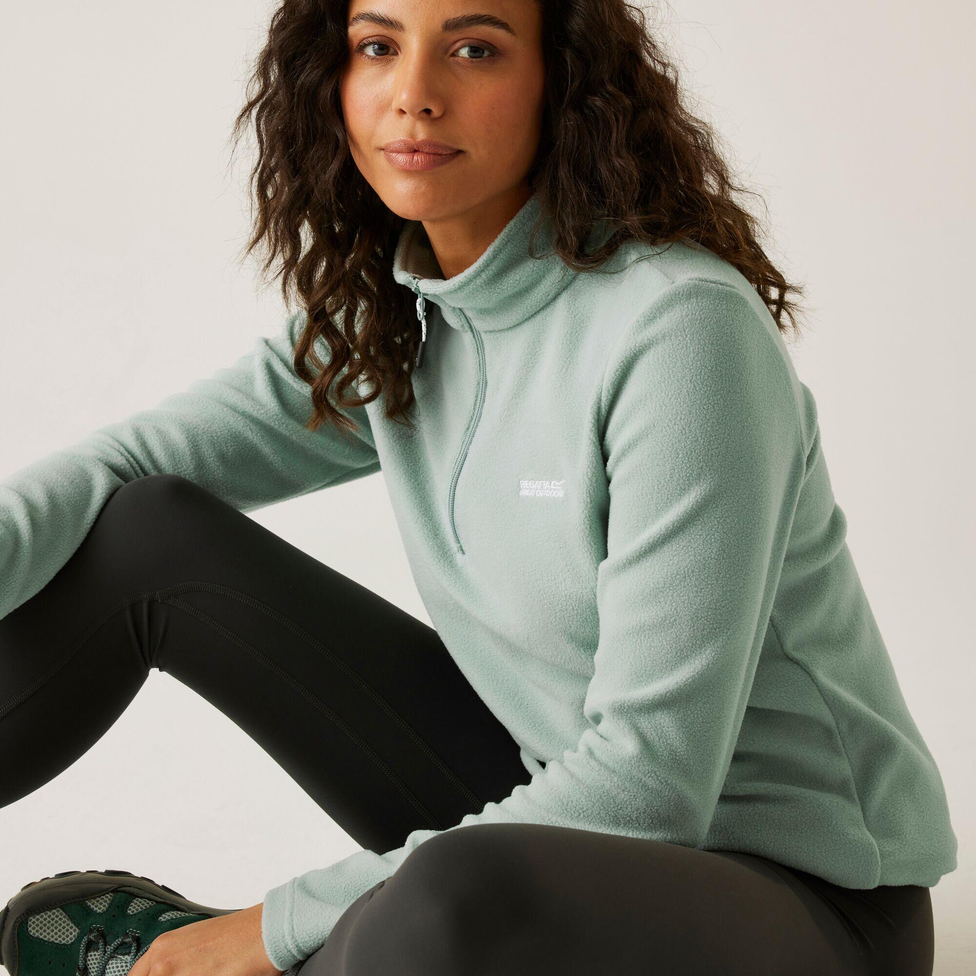 Damski lekki polar turystyczny Sweethart z zamkiem błyskawicznym do połowy