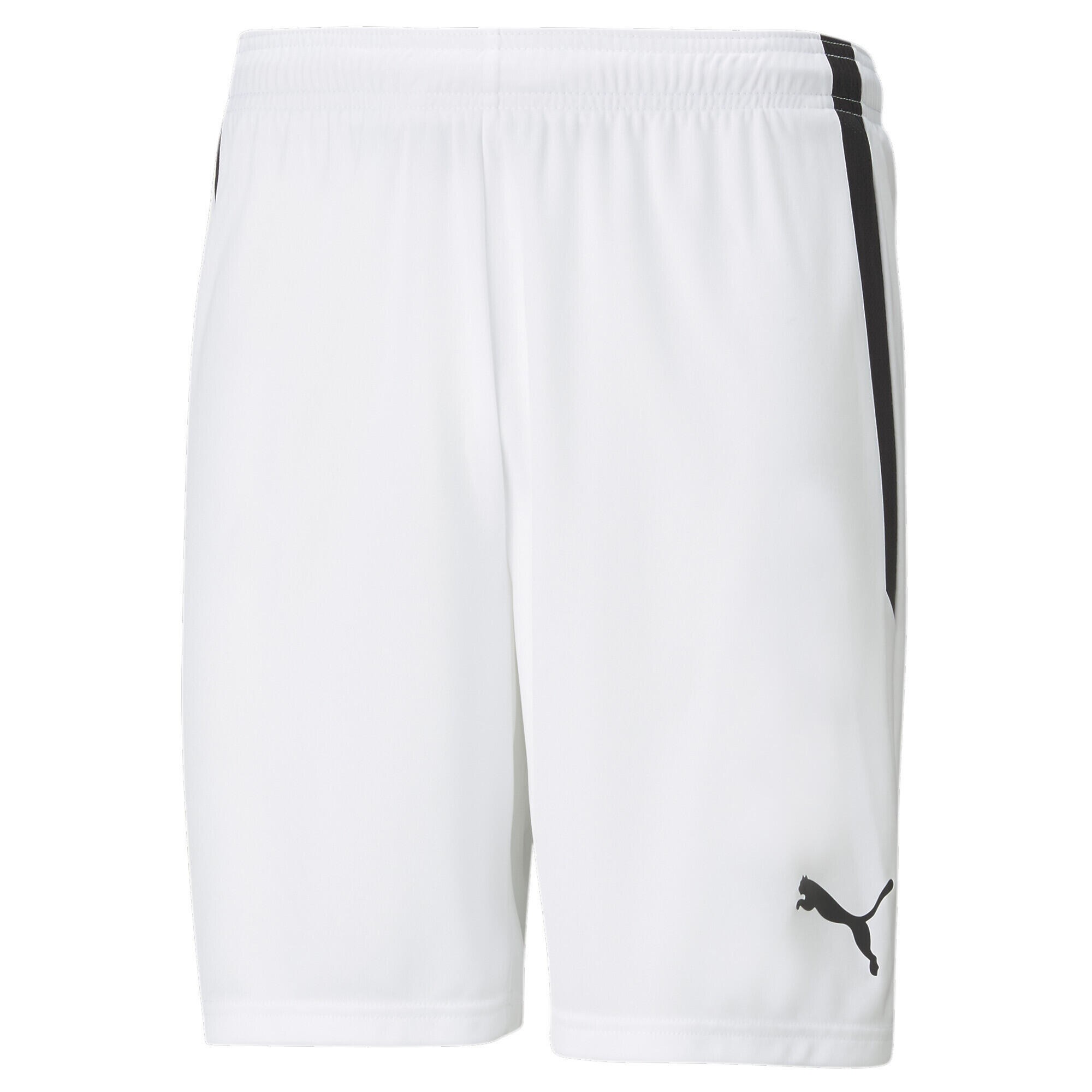 Męskie szorty piłkarskie teamLIGA PUMA White Black