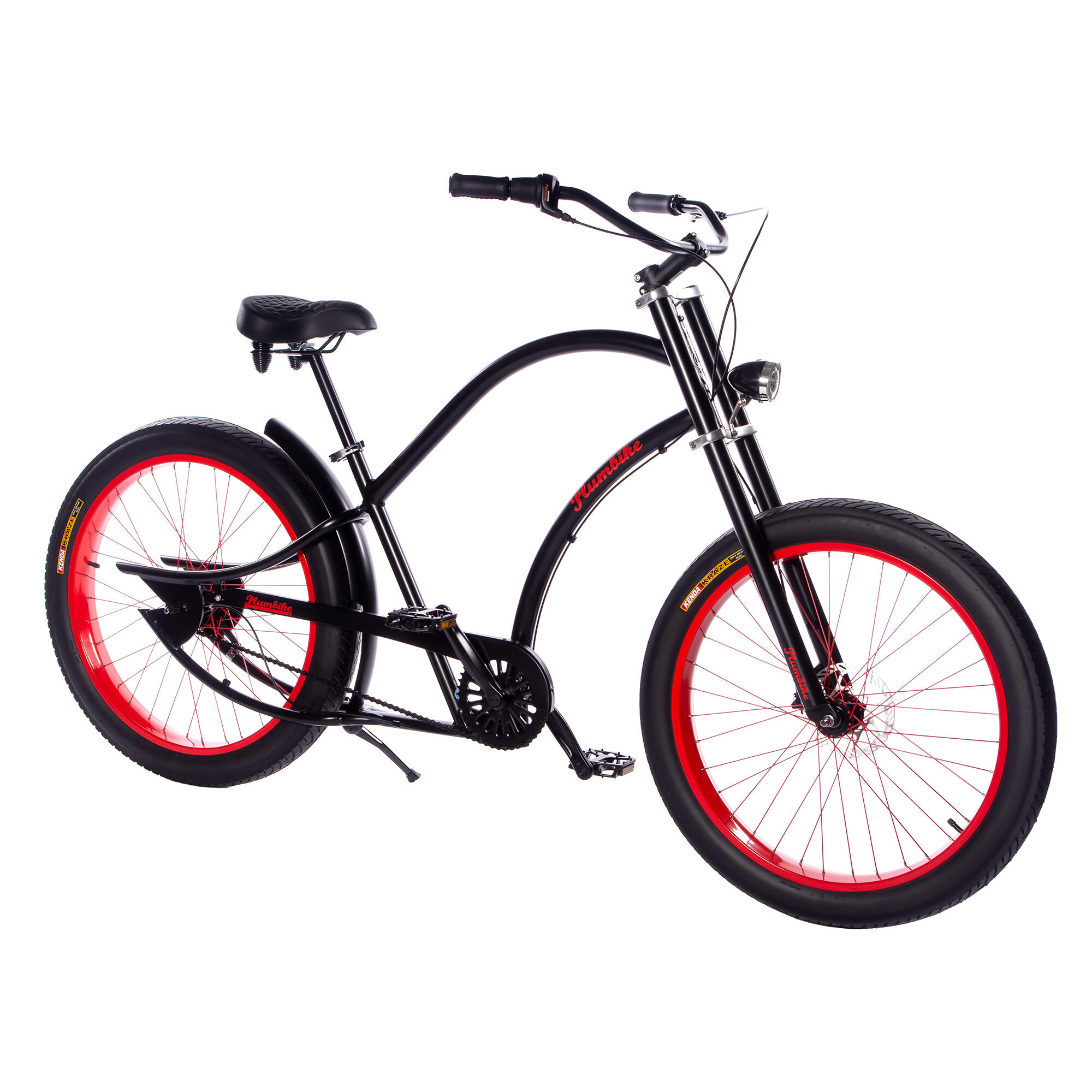 Rower miejski męski Plumbike Grand Chopper Blaise 7-biegowy z hamulcem tarczowym