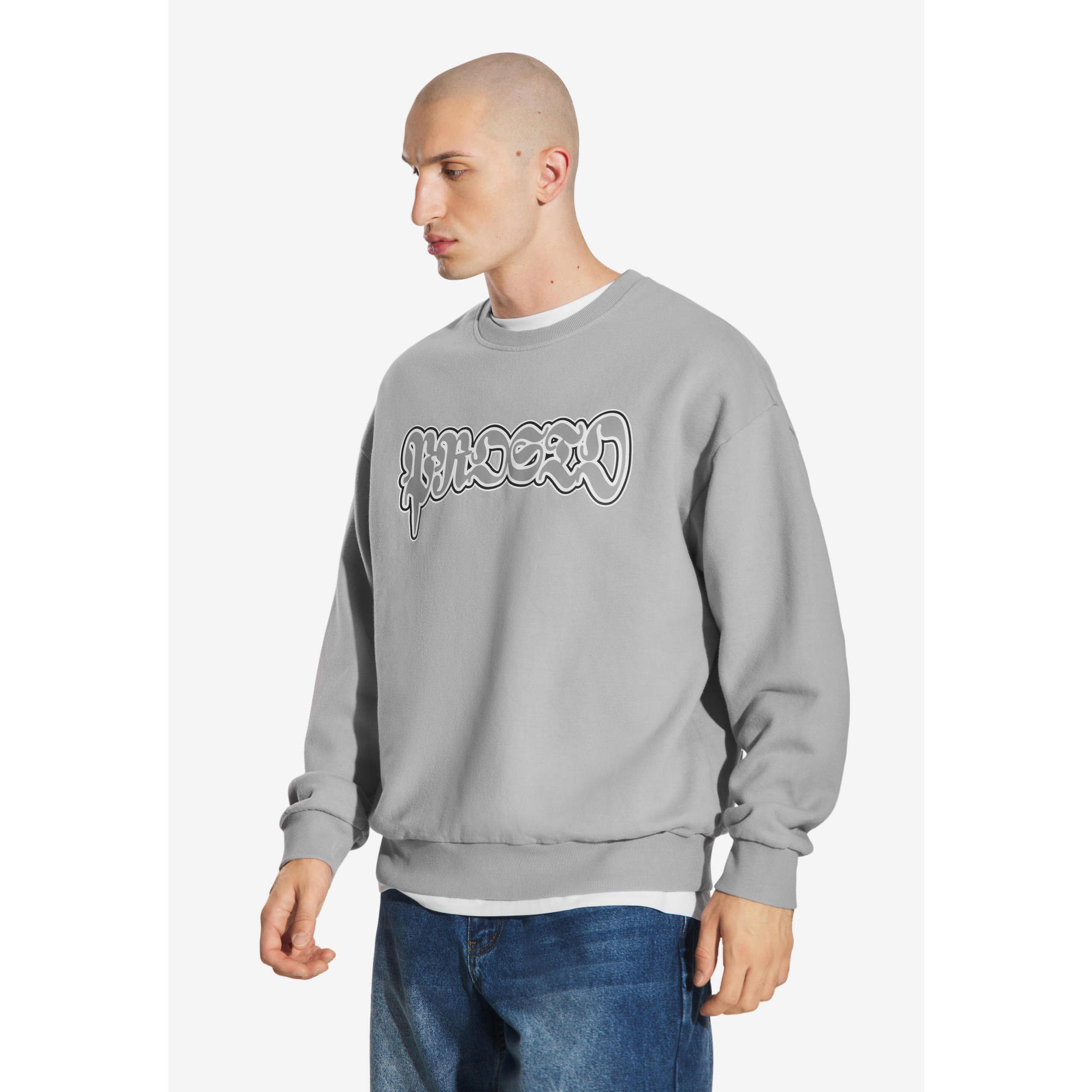 Bluza sportowa męska Prosto Graffiti Logo bez kaptura