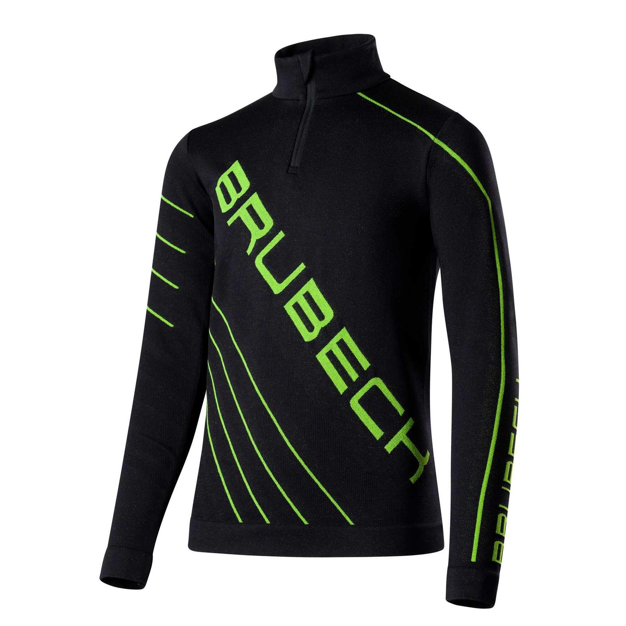 Bluza piłkarska dziecięca z krótkim ekspresem Brubeck DRY JUNIOR