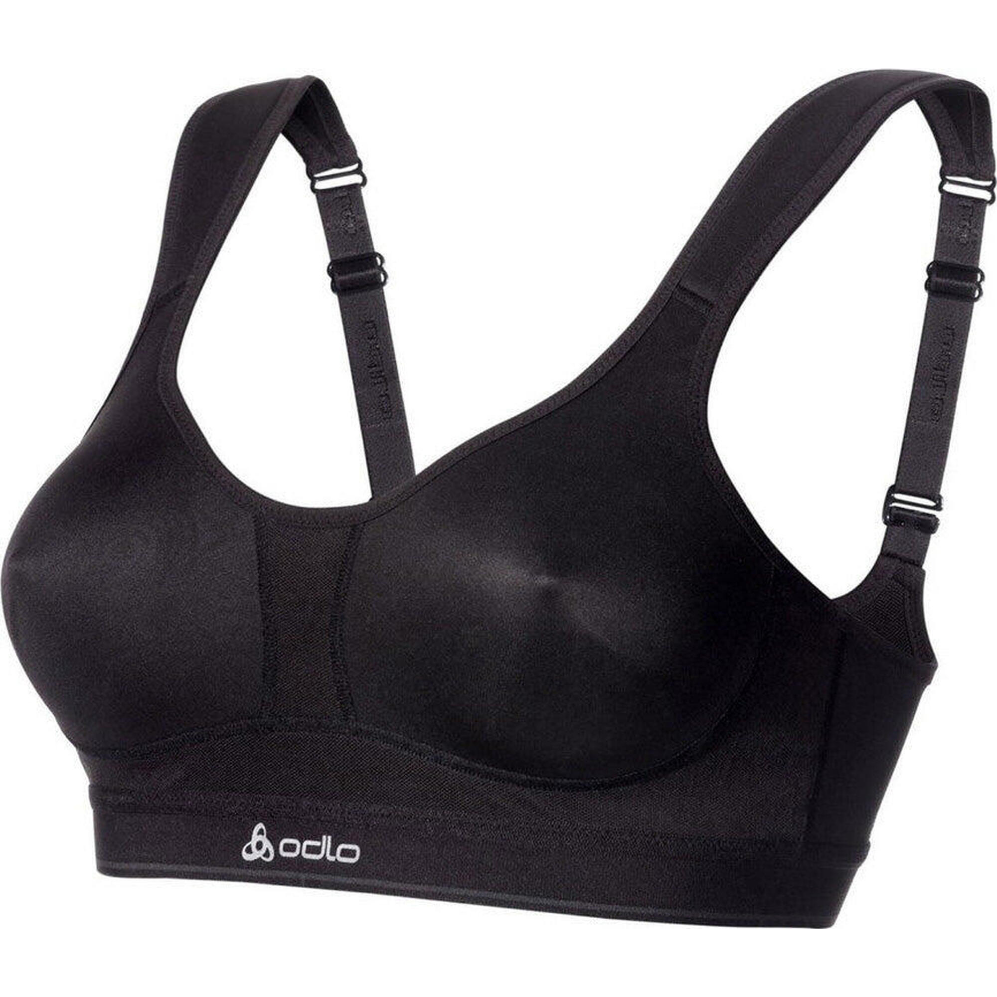 Stanik sportowy Odlo dla kobiet - Średnie wsparcie czarny 70A