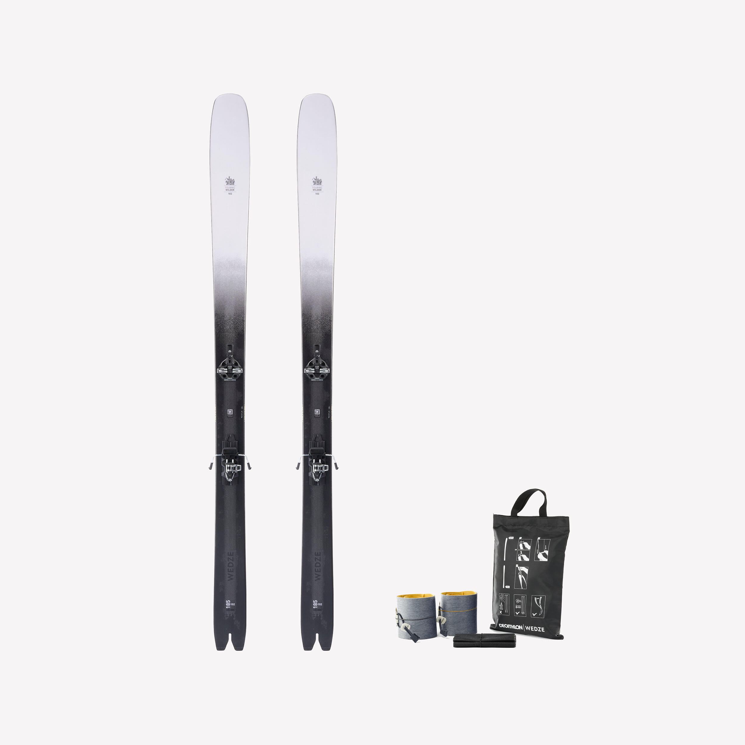 Narty skiturowe Wedze Wilder 102 z wiązaniami i fokami