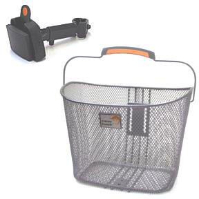 Kosz Rowerowy Tuscany Smartlock 19 Liter 34 X 25 X 25 Cm - Srebrny