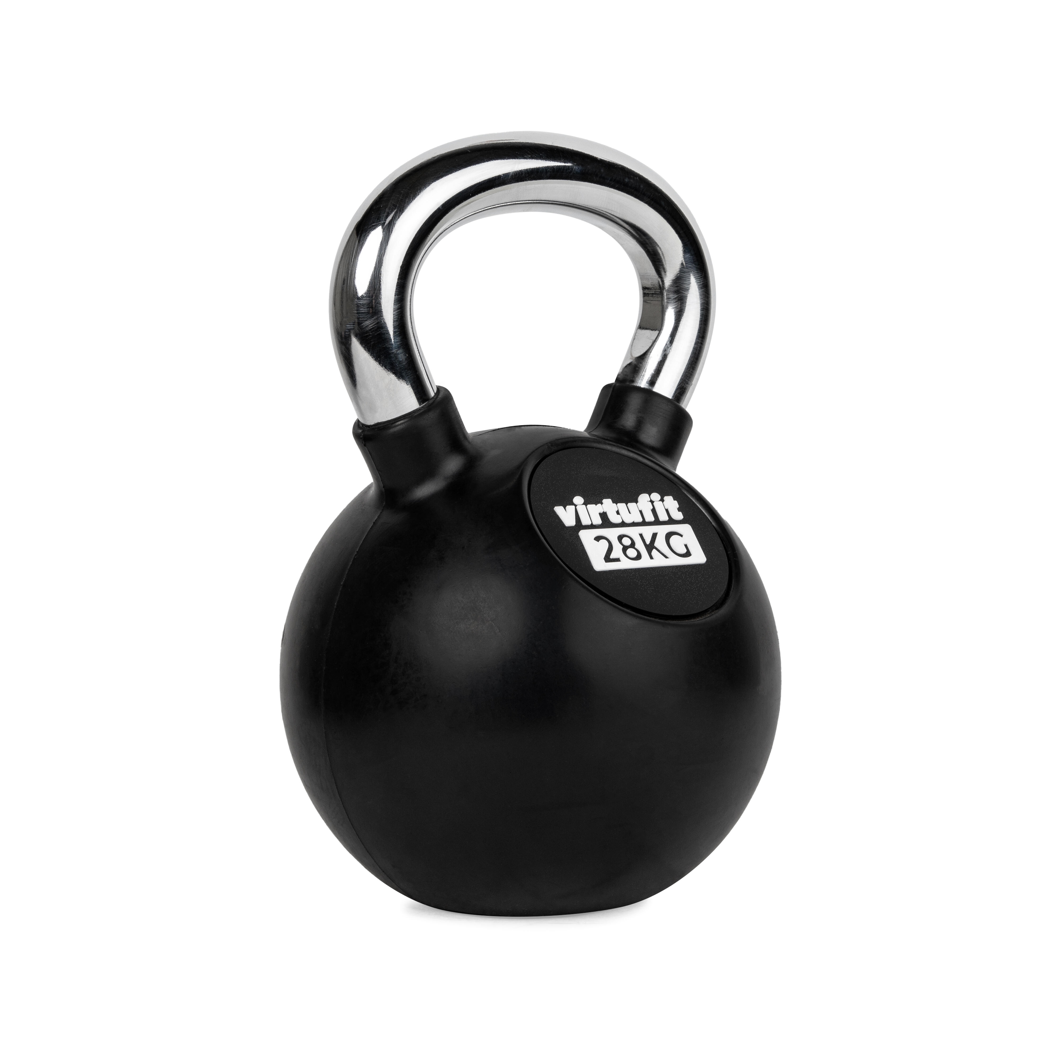 Kettlebell Fitness 28 kg guma/chrom