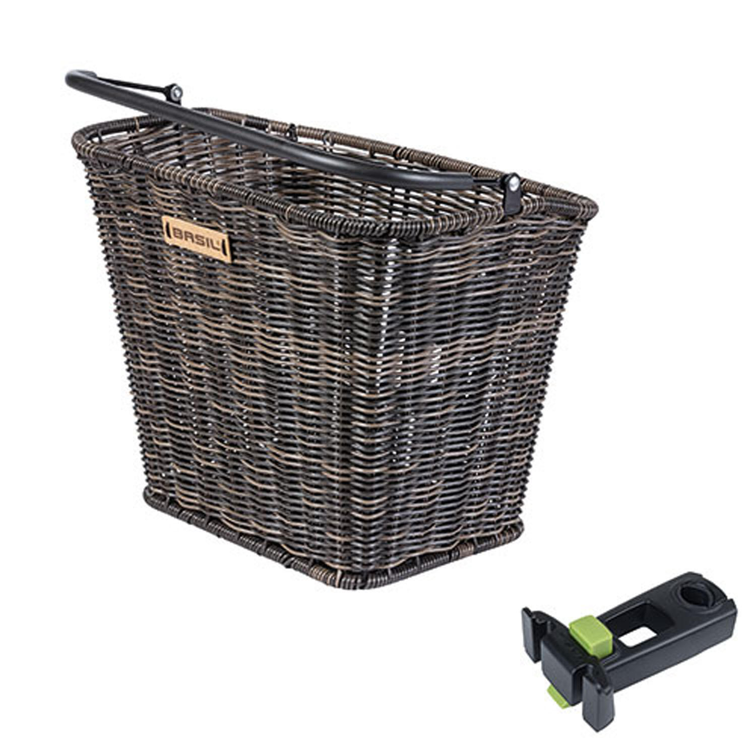 Kosz Rowerowy Bremen Rattan Look Z Uchwytem Na Mostek Kf 27 X 35 X 29 Cm