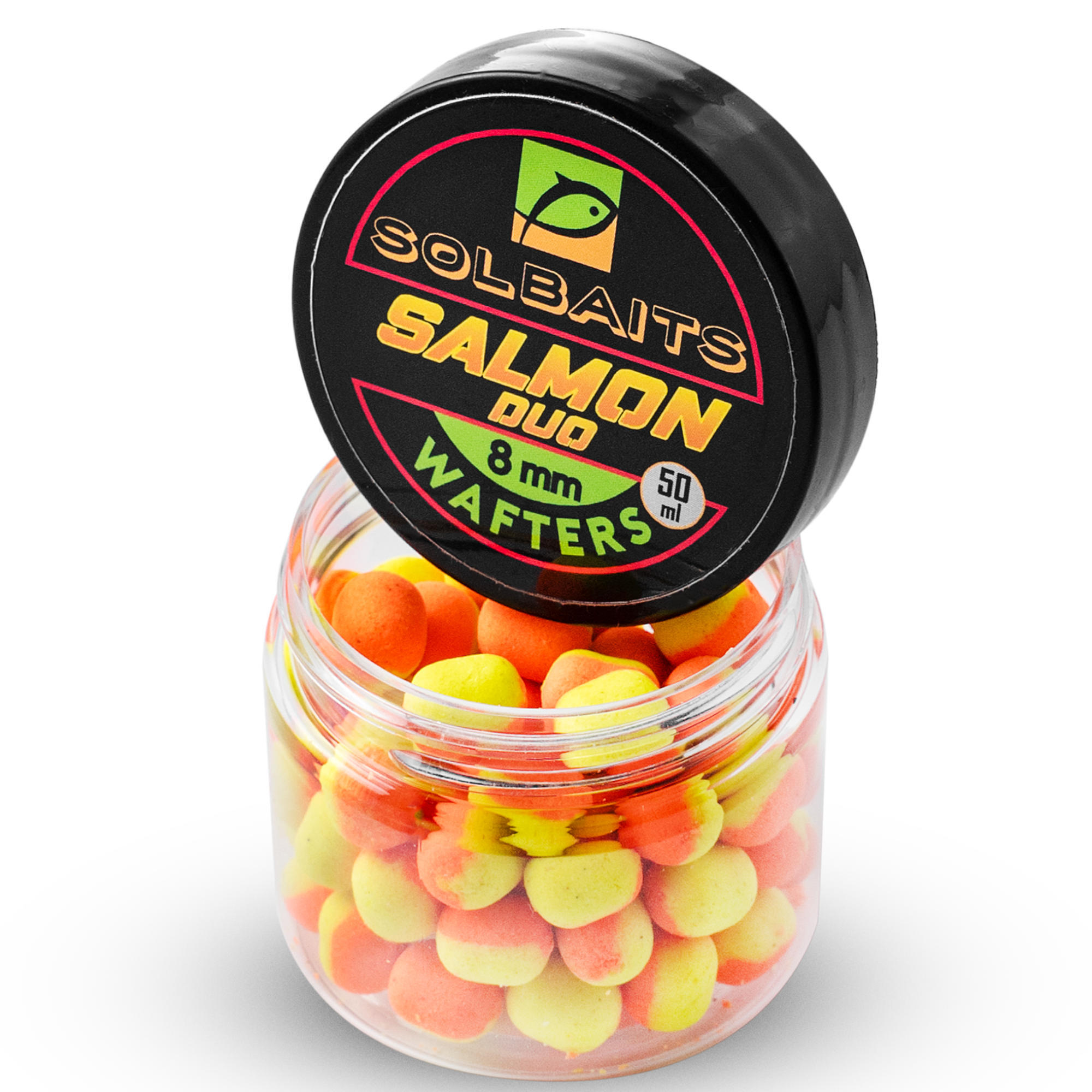 Przynęta Kulki Wafters Solbaits Salmon Duo Orange - Yellow 8Mm 50Ml
