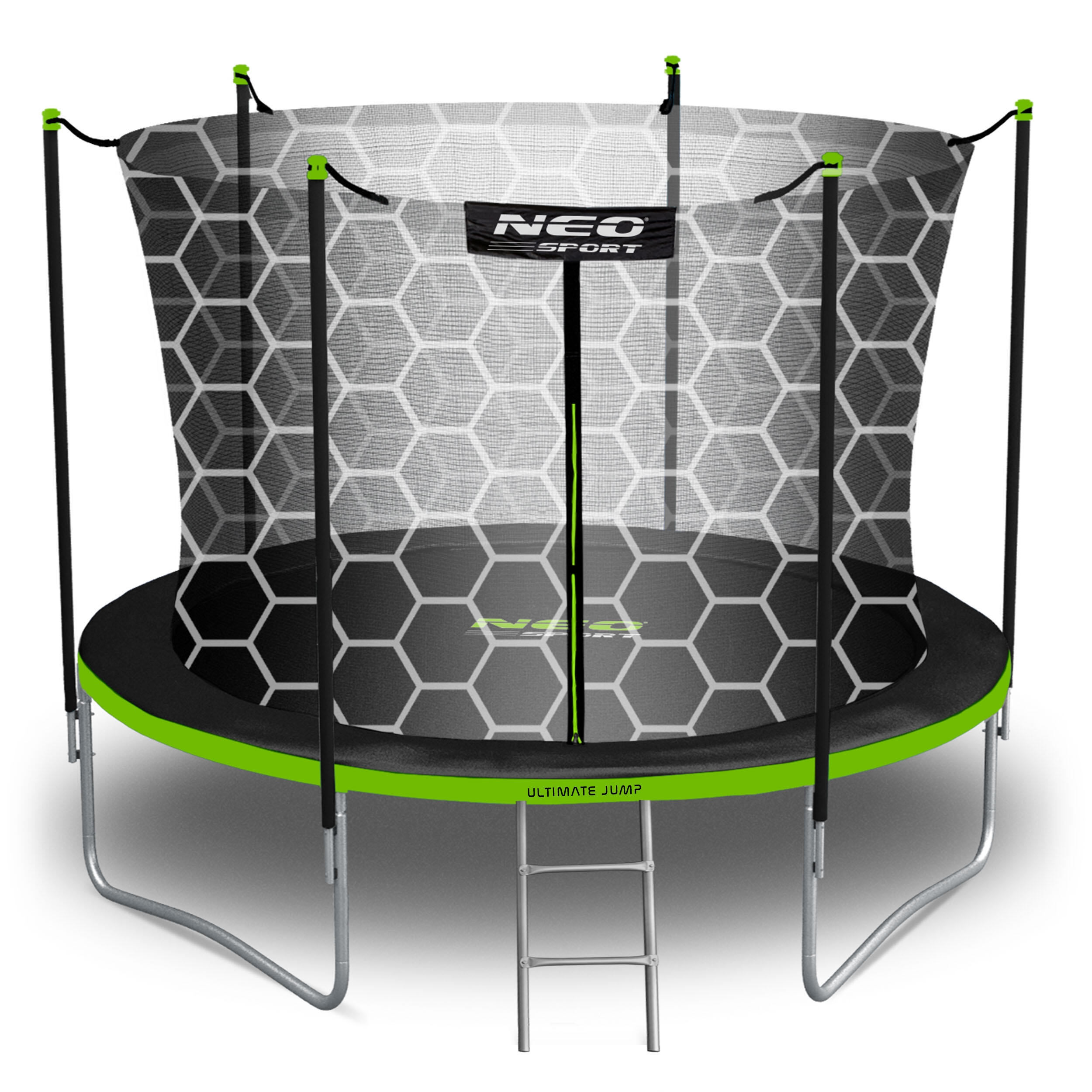 Trampolina ogrodowa z siatką wewnętrzną Neo-Sport 183cm 6ft