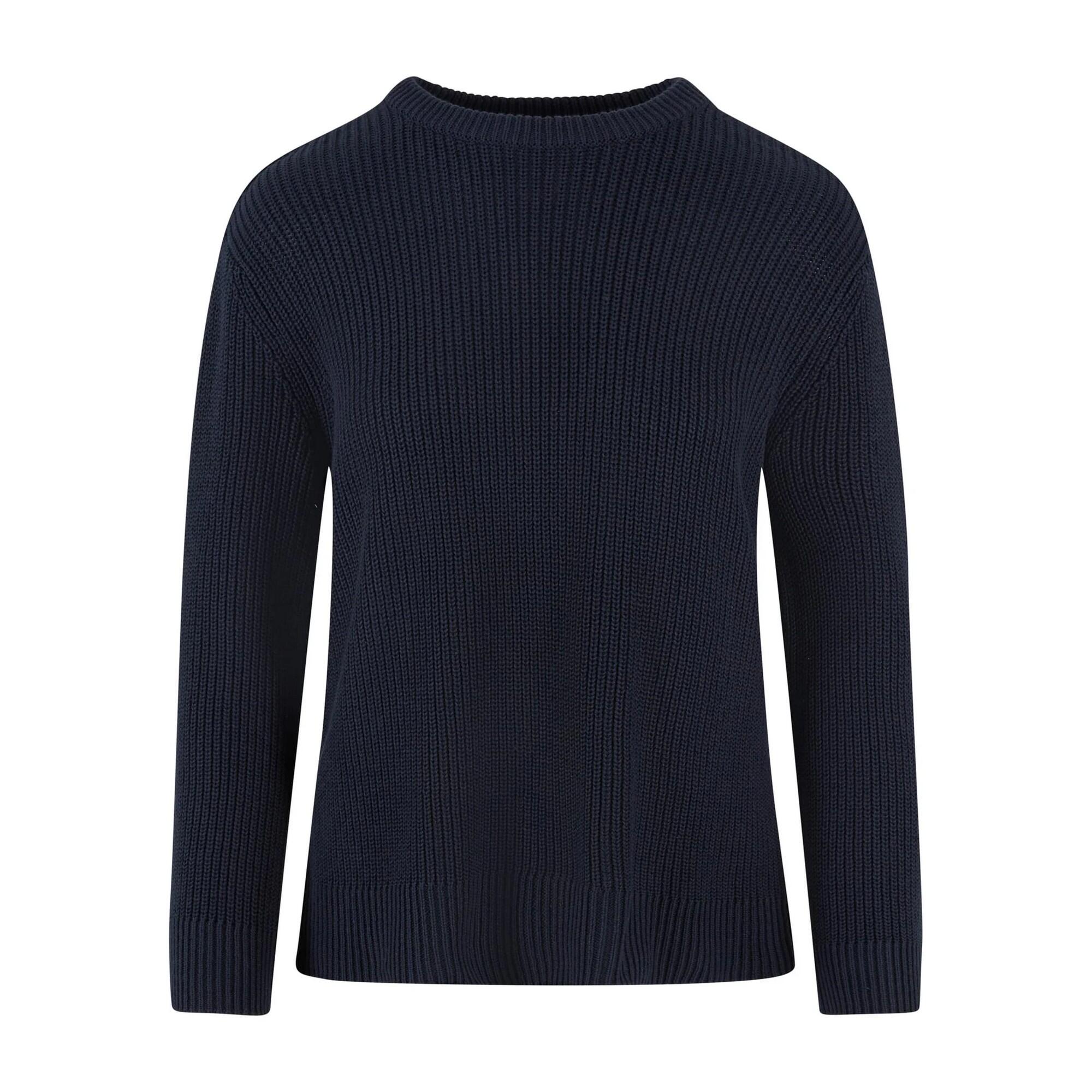 Damski Sweter Z Dzianiny W Prążki