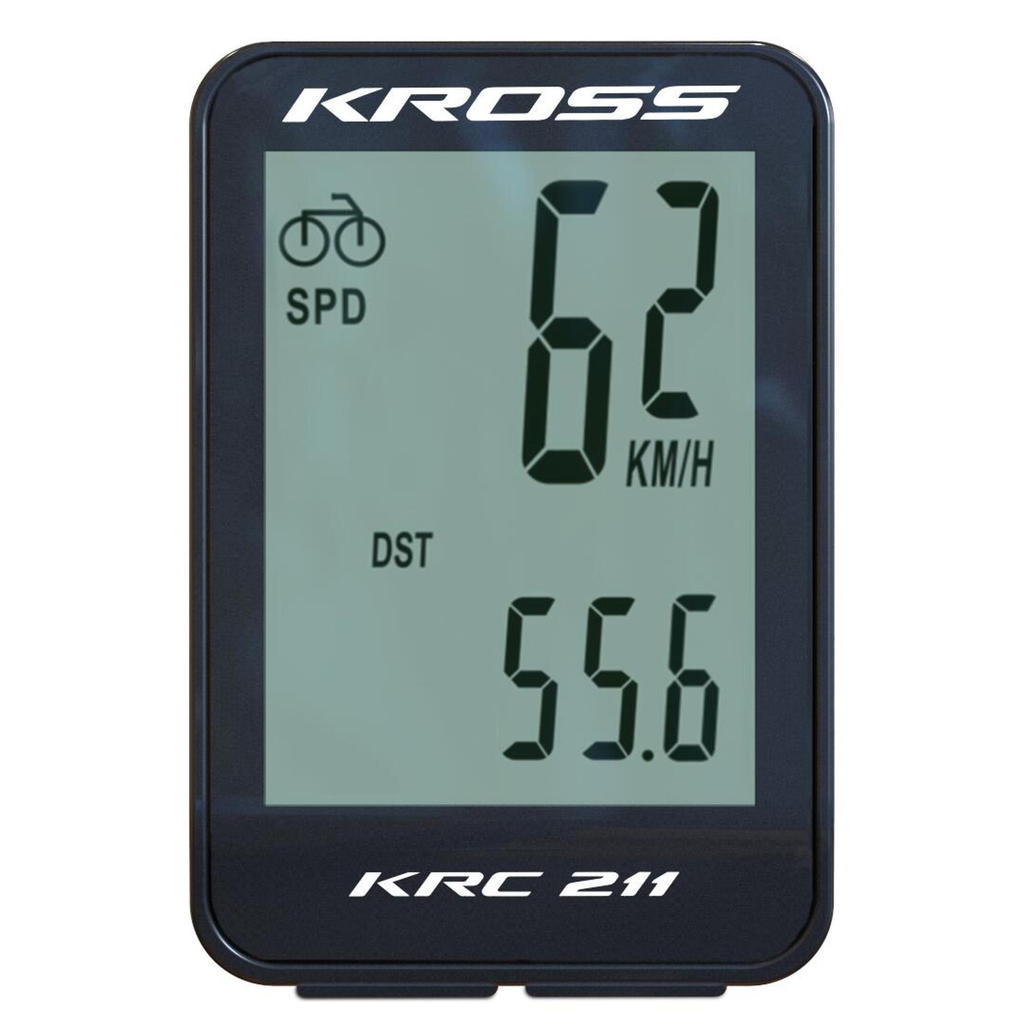 Licznik rowerowy KRC 211 11 FUNKCJI PRZEWODOWY