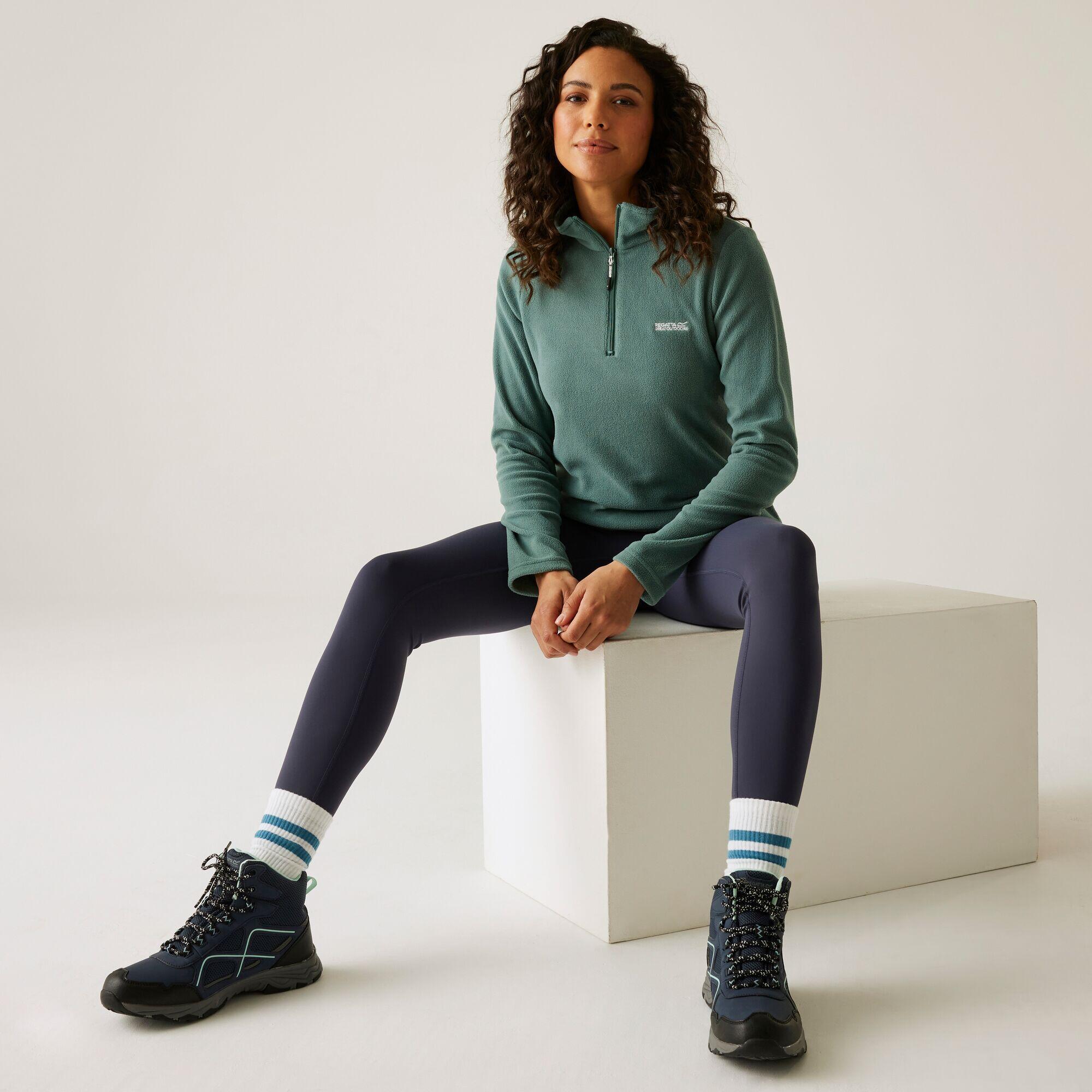 Damski lekki polar turystyczny Sweethart z zamkiem błyskawicznym do połowy