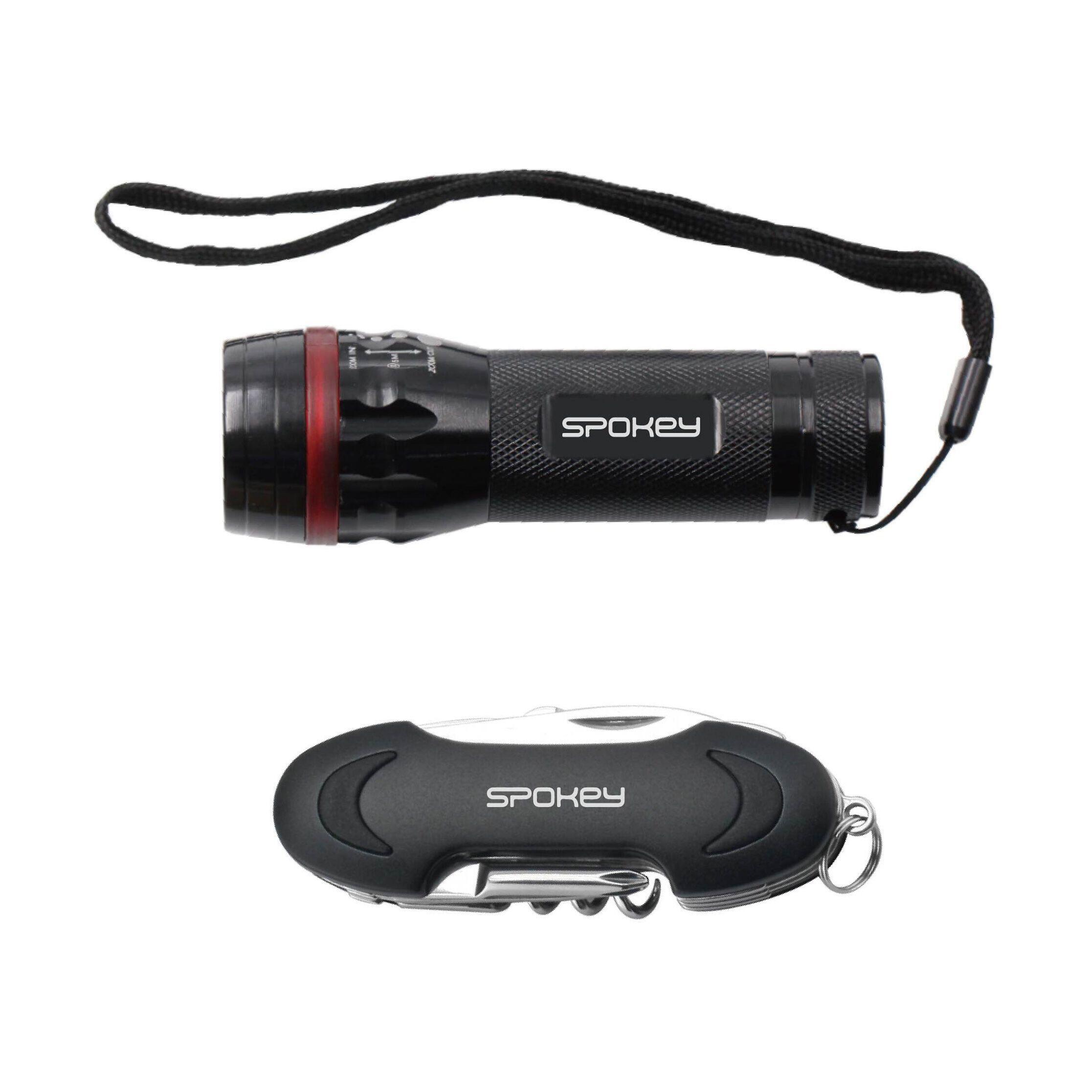 Scyzoryk i latarka multitool zestaw 10w1 Spokey Zoom