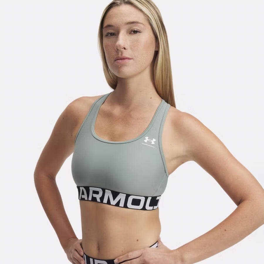 Stanik sportowy Under Armour HeatGear Authentics Mid Branded Bra