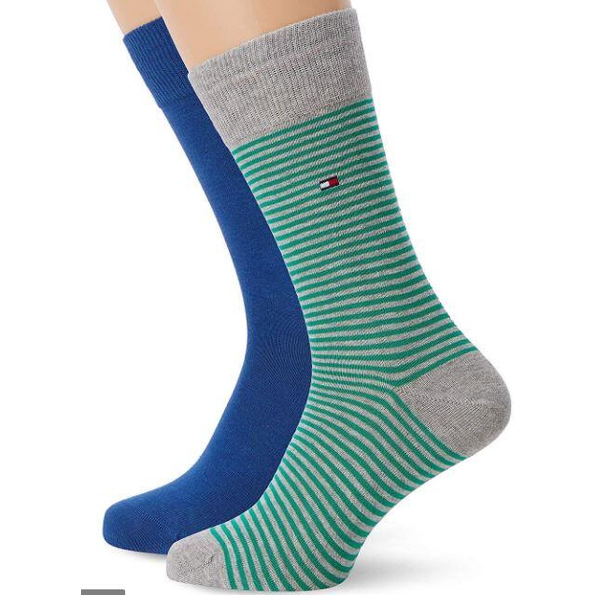 Tommy Hilfiger Męskie skarpetki 2-Pack z bawełny 43-46