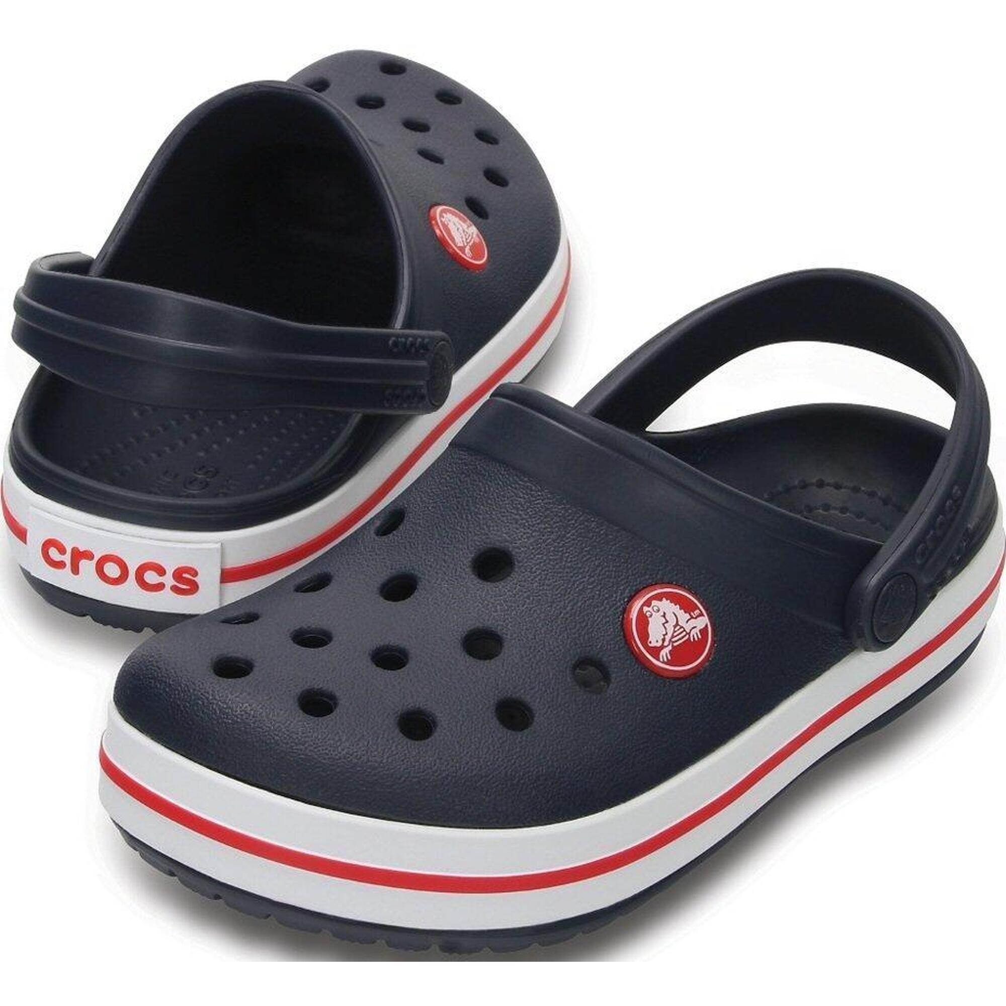 Klapki Crocs Crocband Clog K granatowo-czerwone 204537 485