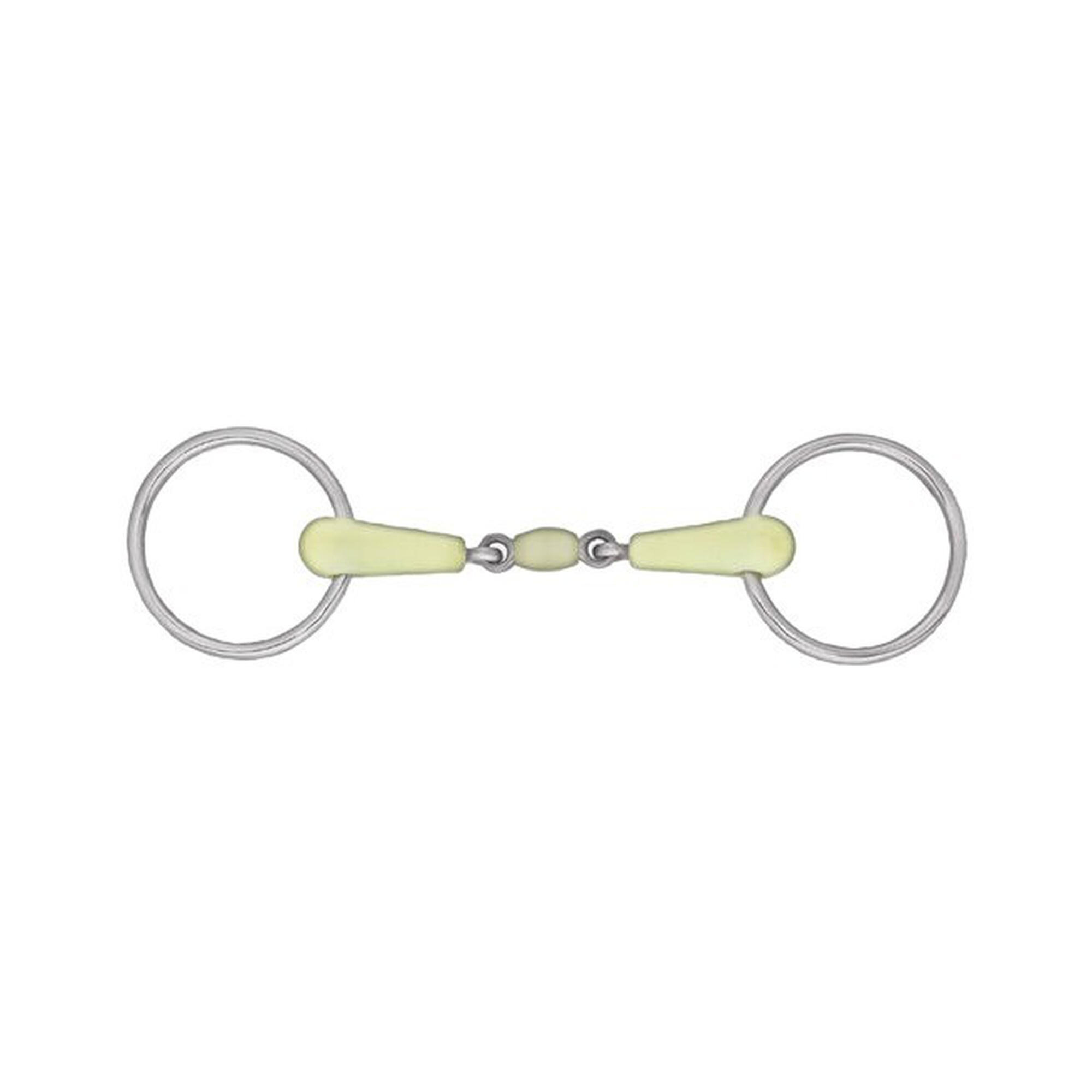 2 bit pierścieniowy dla koni z podwójną lufą Horze Chantilly