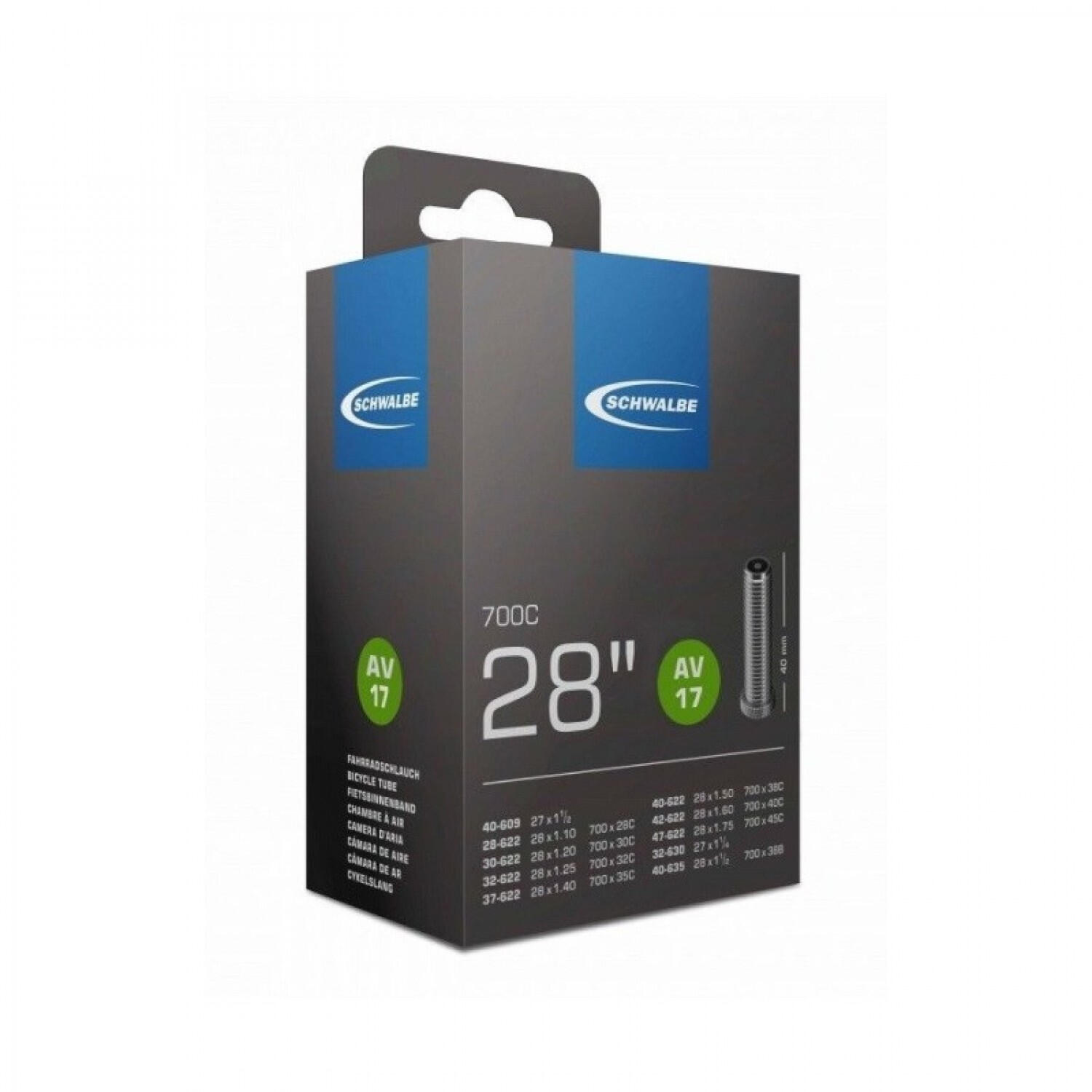 Dętka Av17 28" / 28/47-622/635 - Zawór 40Mm