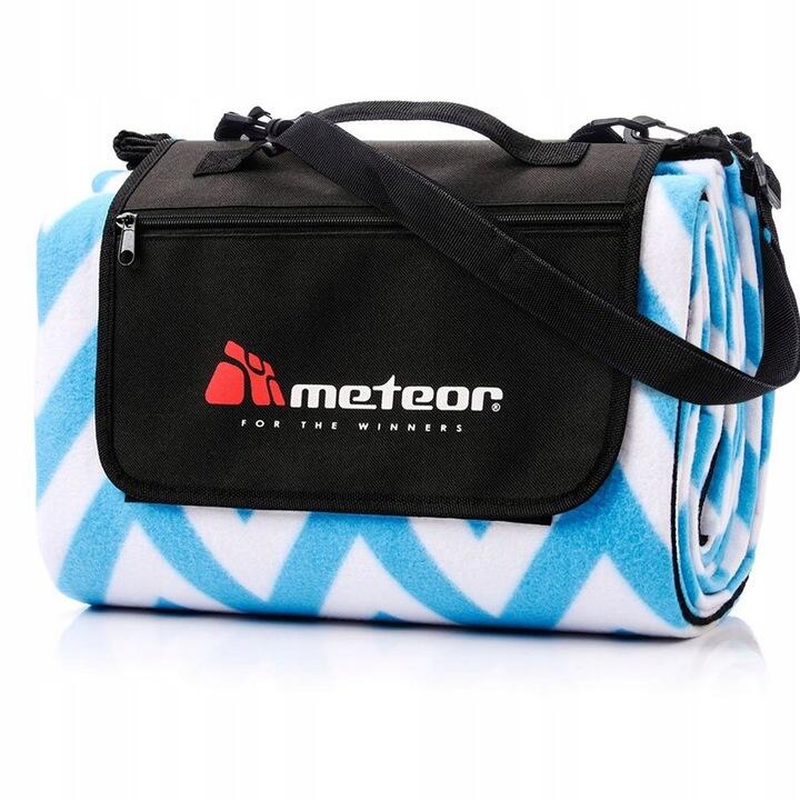 Koc piknikowy plażowy turystyczny XL 180X220 cm w zygzaki