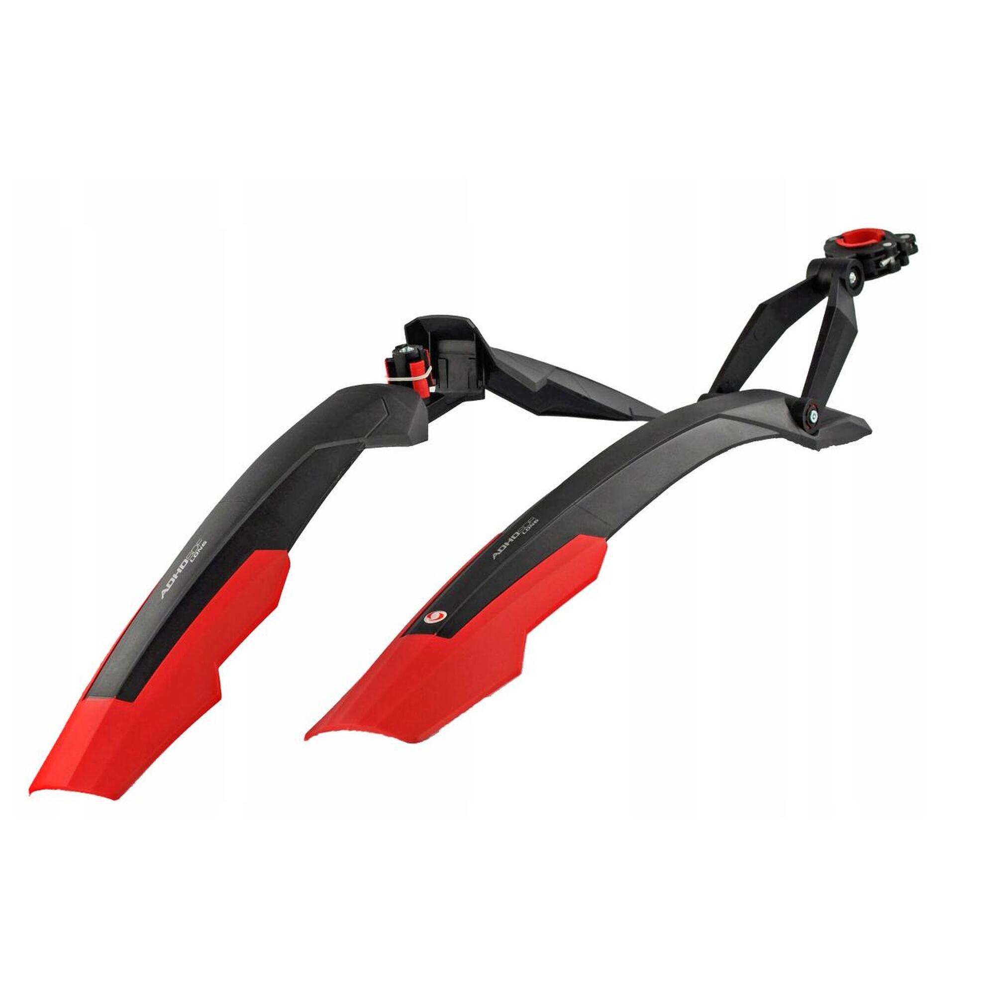 Błotniki Simpla ADHD SHORT 26"-27,5" kpl. czarno/czerwone