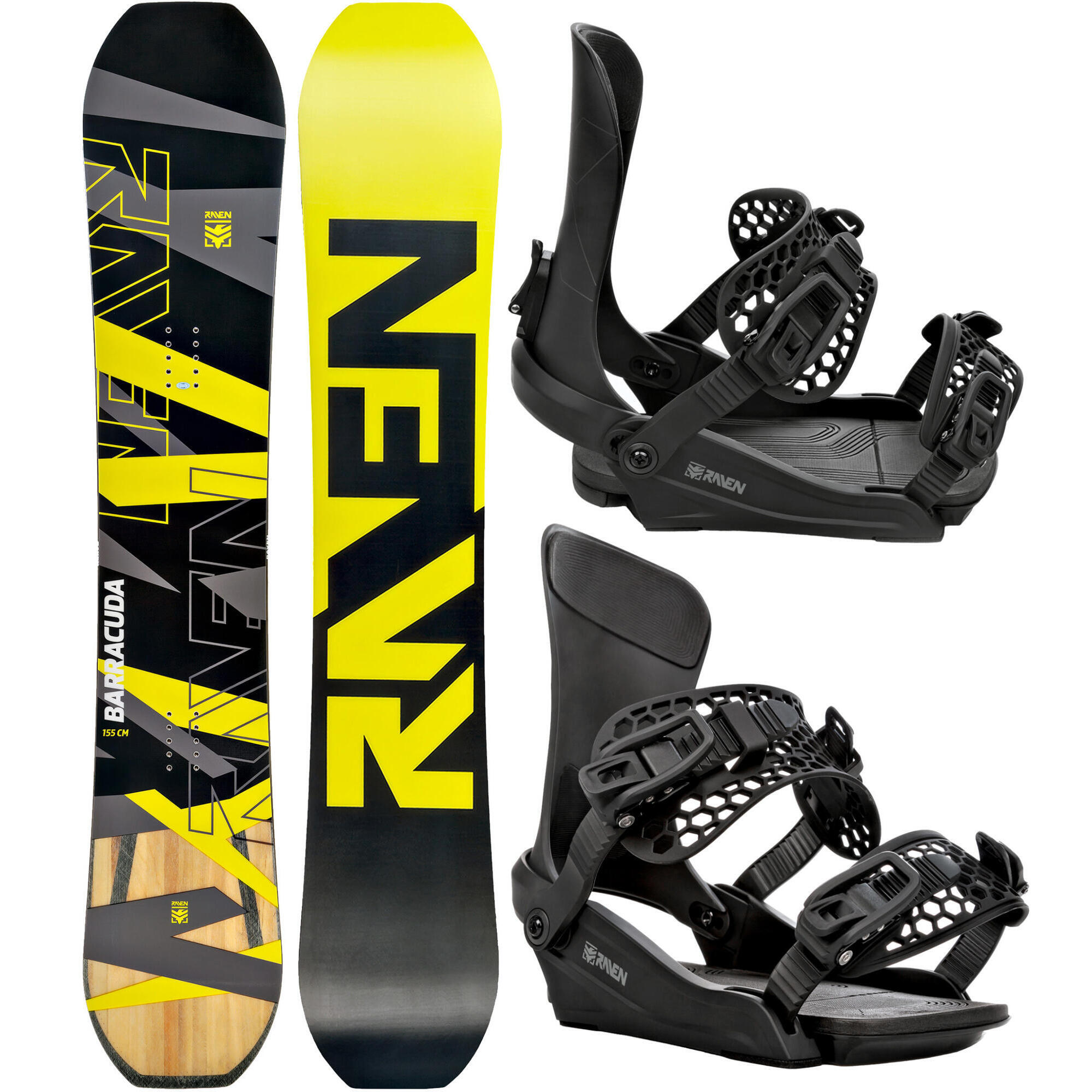 Zestaw Snowboard Raven Barracuda Carbon + Wiązania Raven King