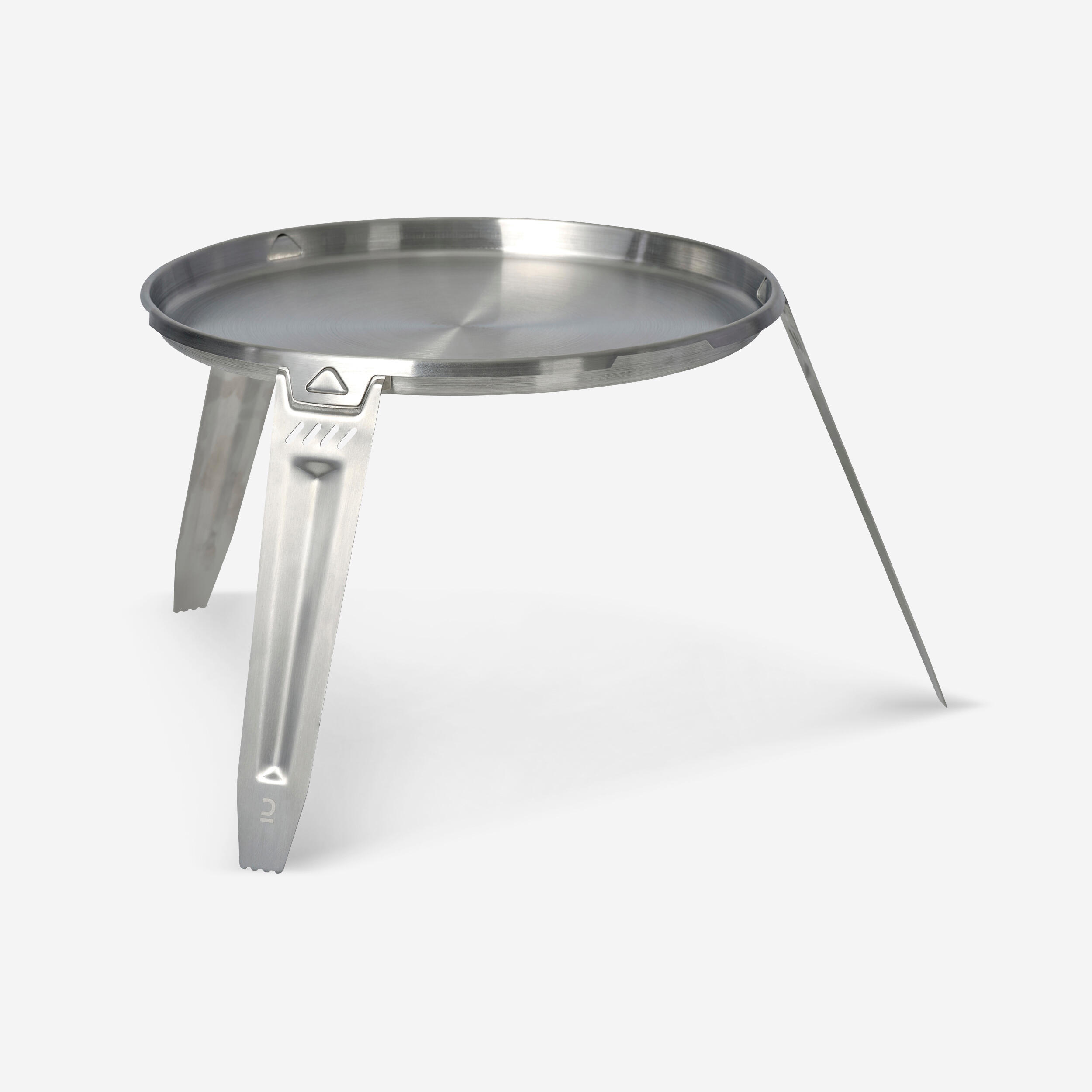 Grill Plancha Solognac Bushcraft 30 cm stal nierdzewna