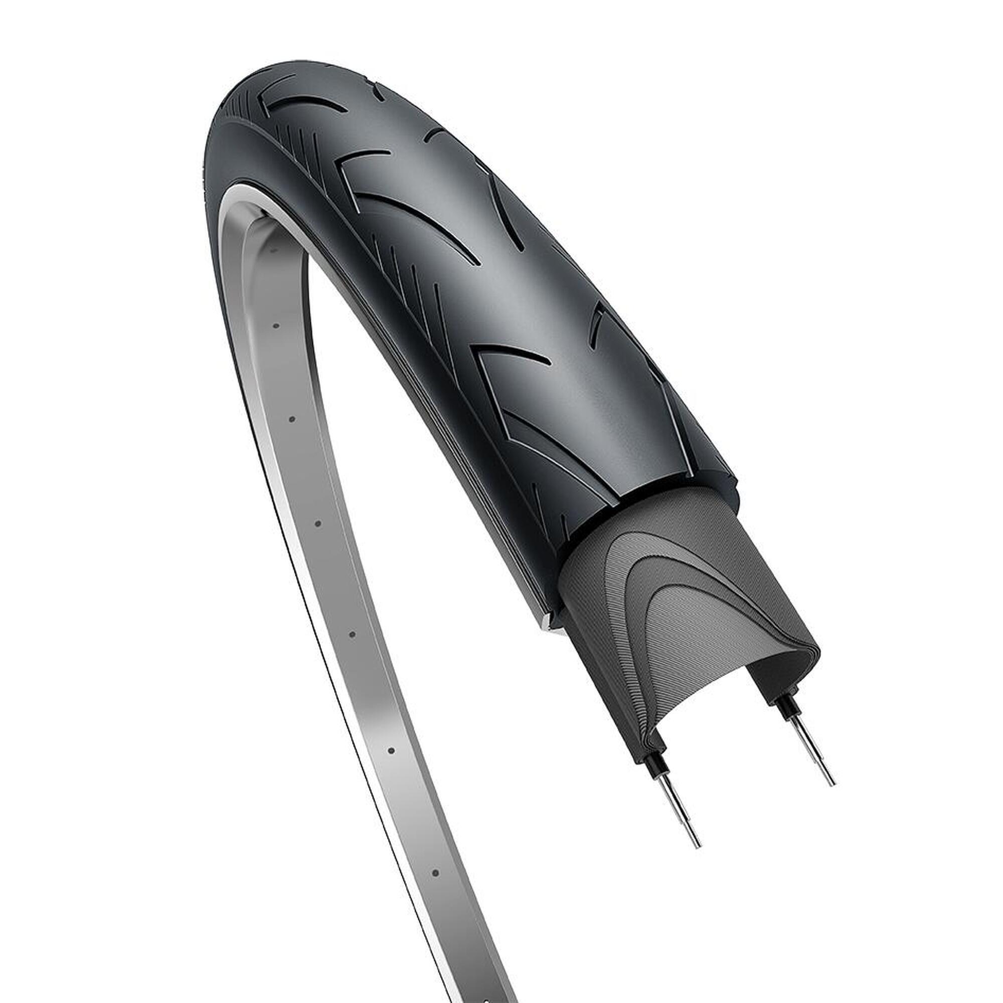 Opona City Range Basic 28 X 1.40" / 37-622 - Czarna Z Odblaskiem