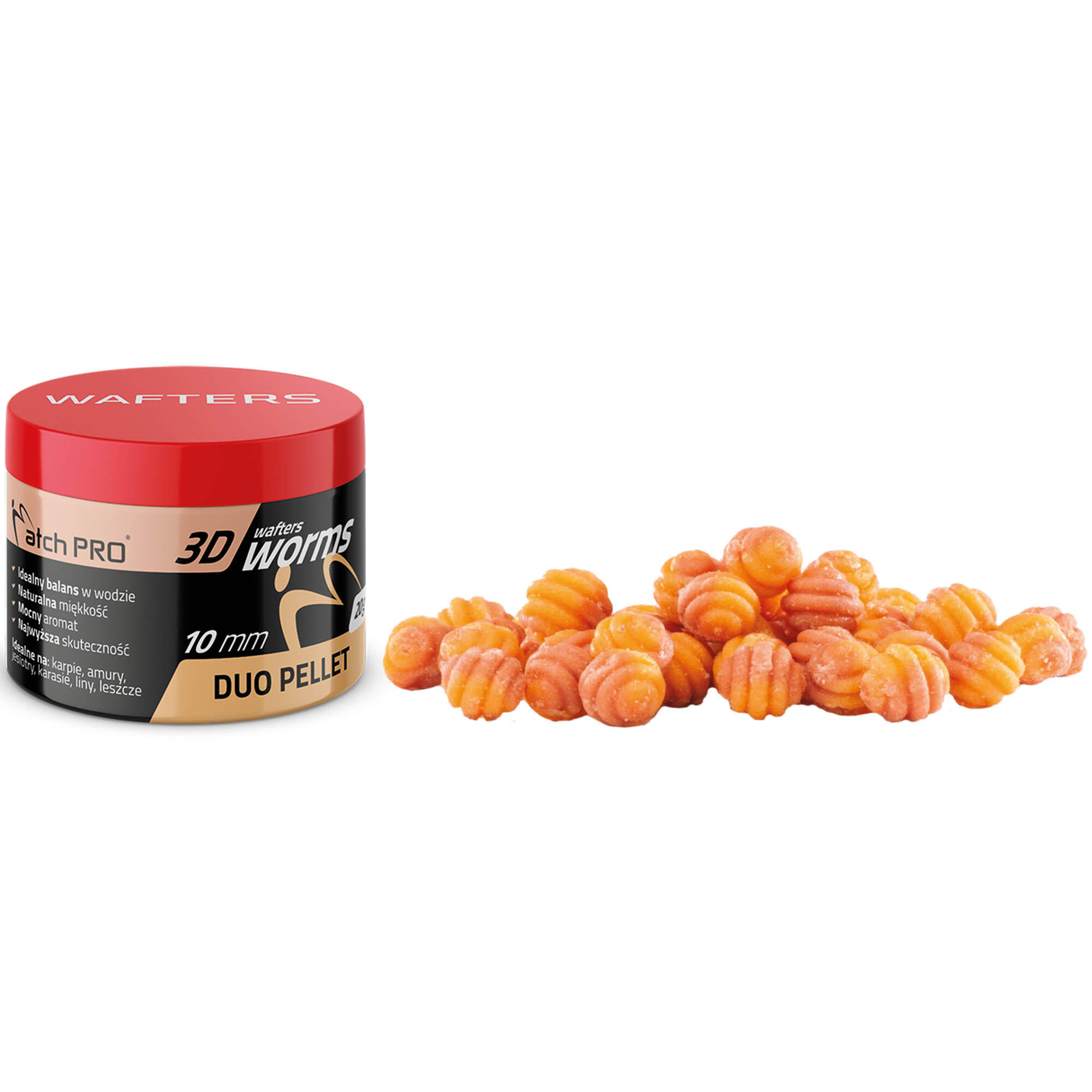 Przynęta Wafters Matchpro 3D Worms Duo Pellet 10Mm 20G