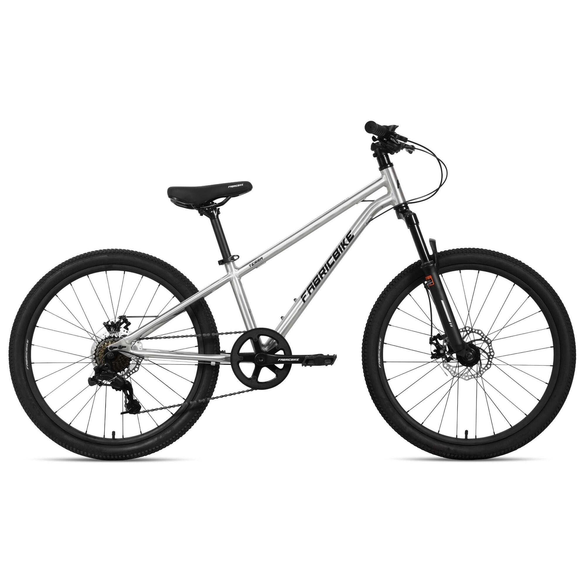 FABRICBIKE Terra – 24" rower górski dla dzieci 8–12 lat. Polished