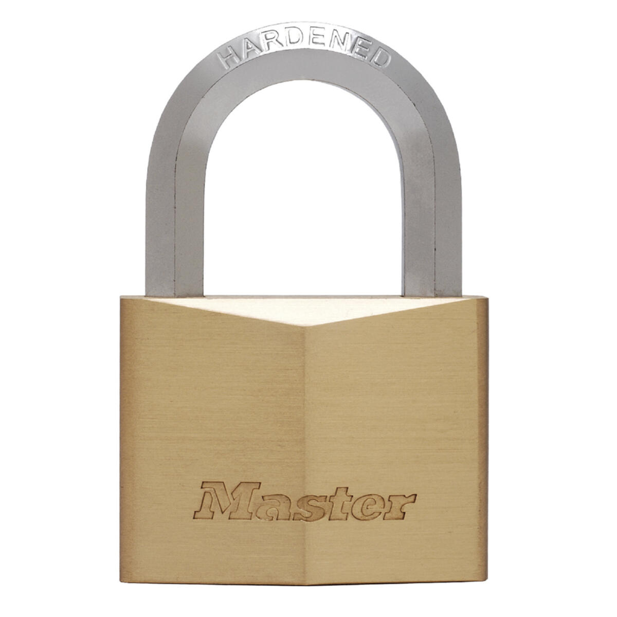 Mosiężna kłódka na klucz Master Lock 1145EURD z sześciokątnym kabłąkiem