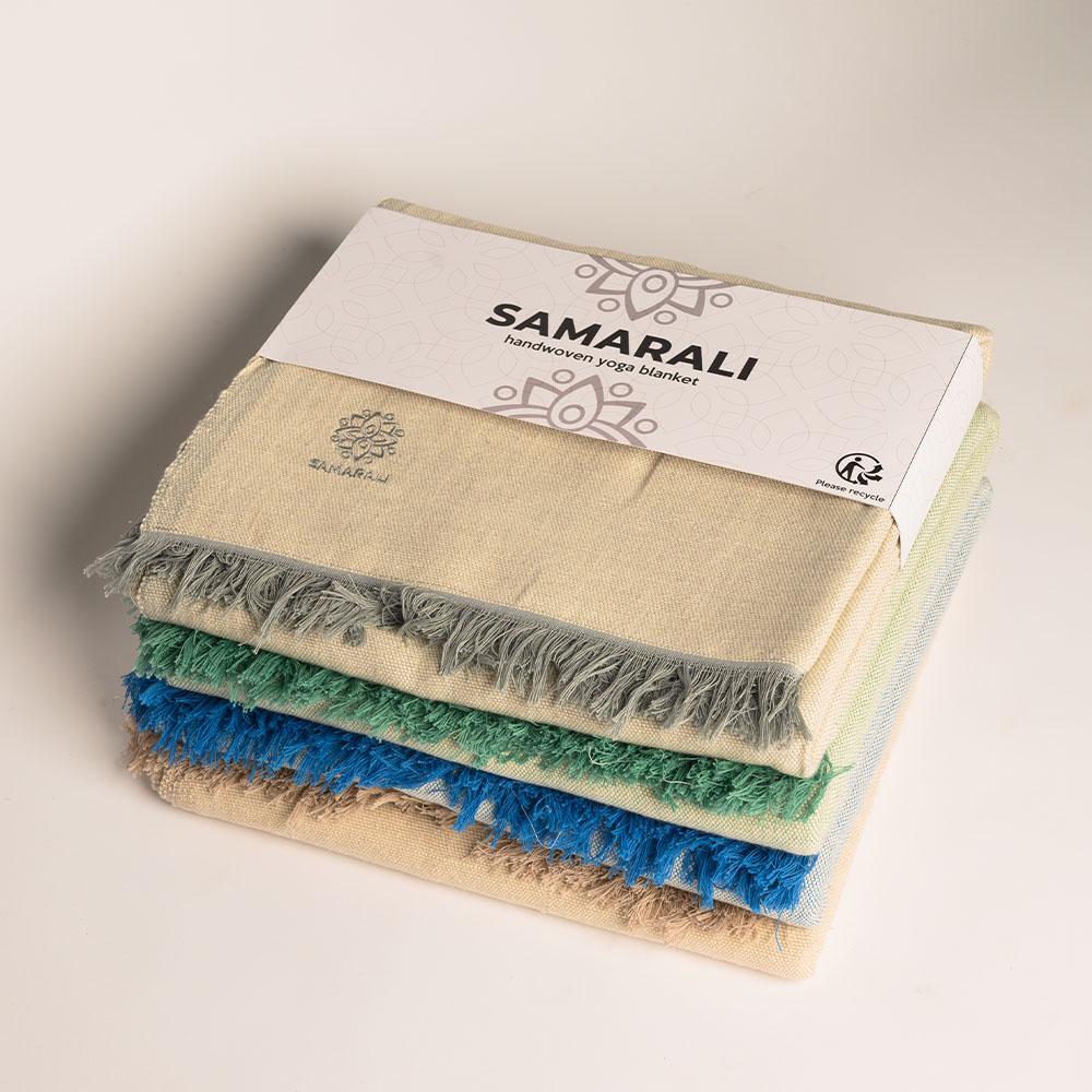 Samarali Koc do jogi z bawełny organicznej – 200 x 150 cm
