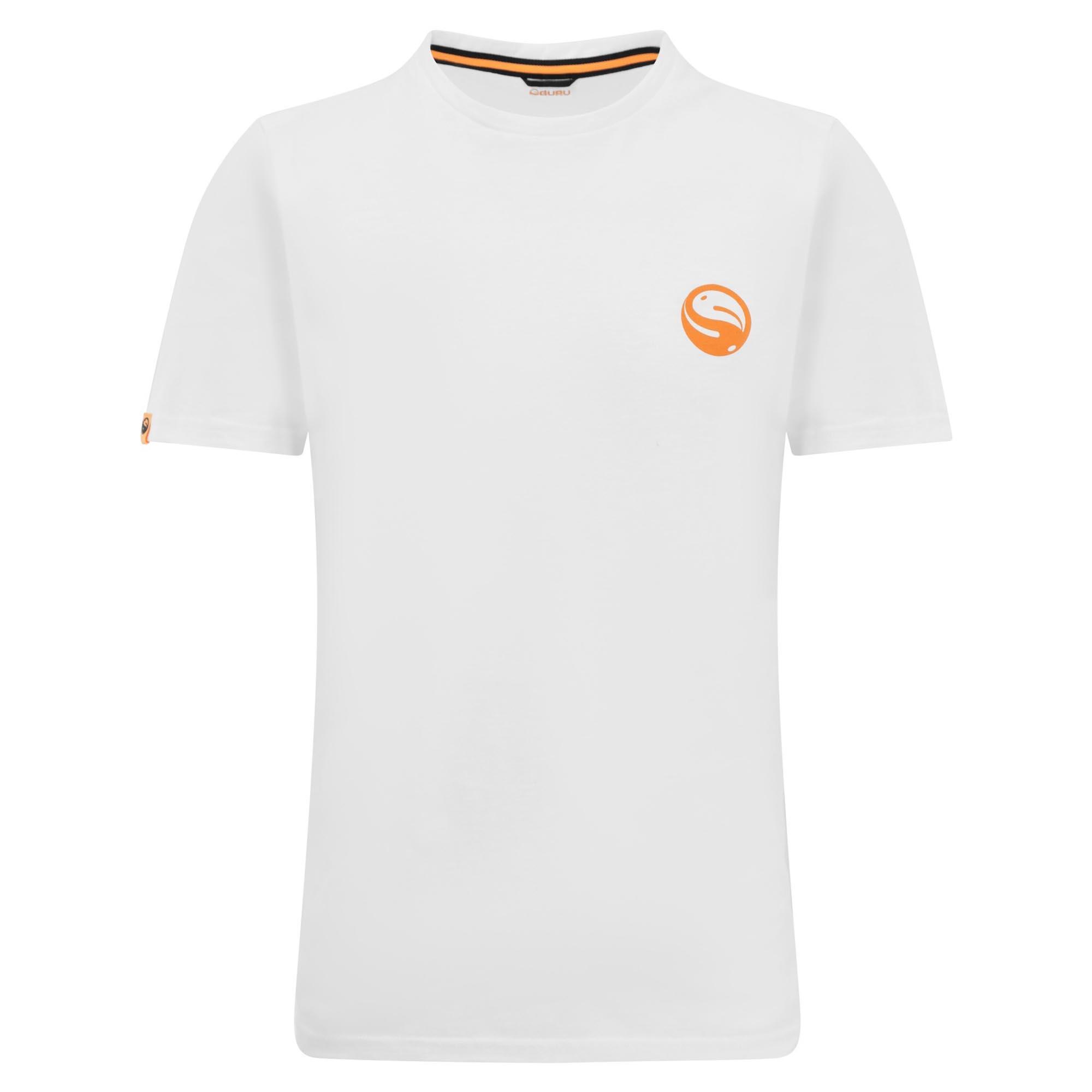 Koszulka Wędkarska Guru Semi Logo Tee White T-Shirt Biała