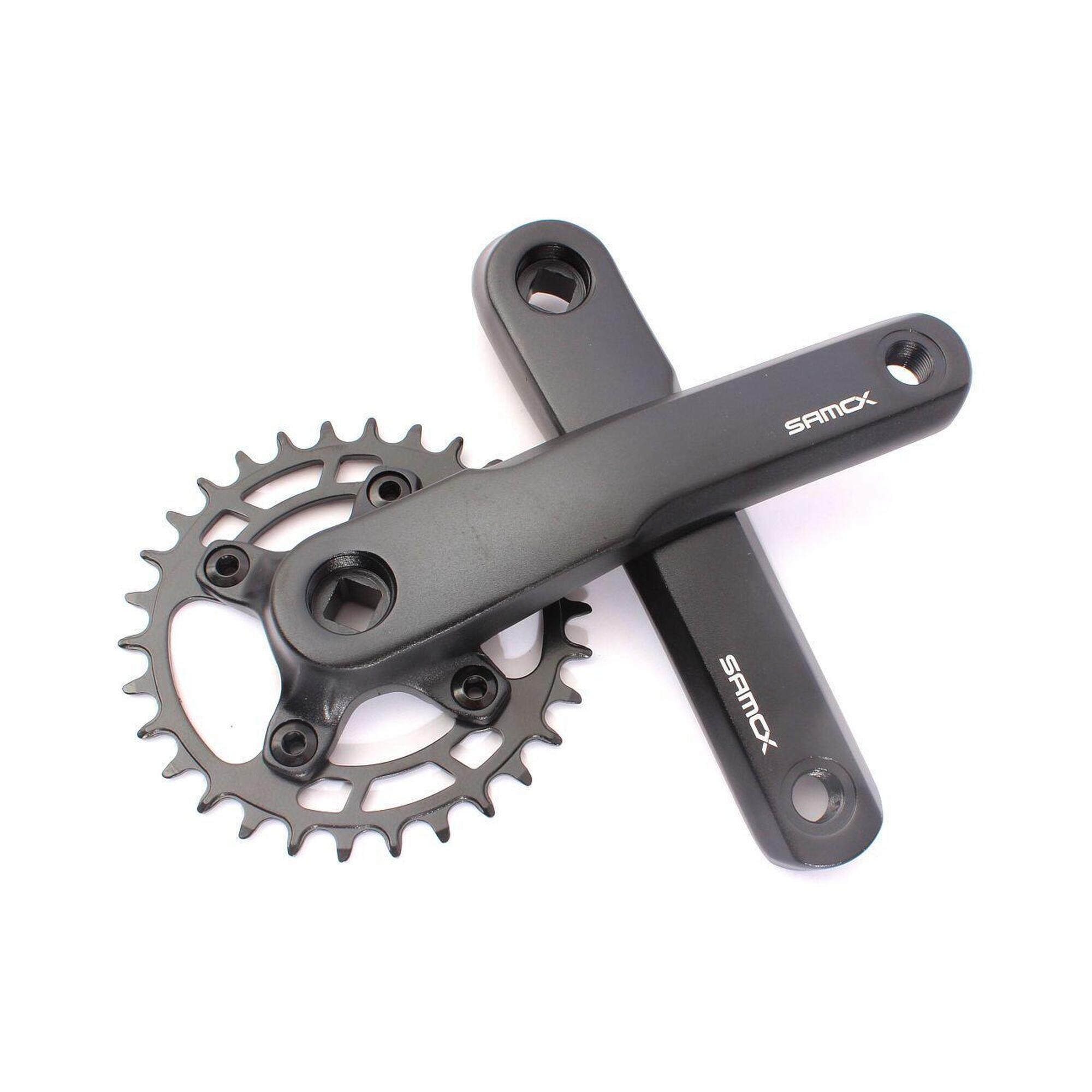 Zestaw korbowy SAMOX MTB – 1-biegowy 165 mm