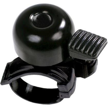 Dzwonek Rowerowy Mini Z Mocowaniem Flex-Band - Czarny