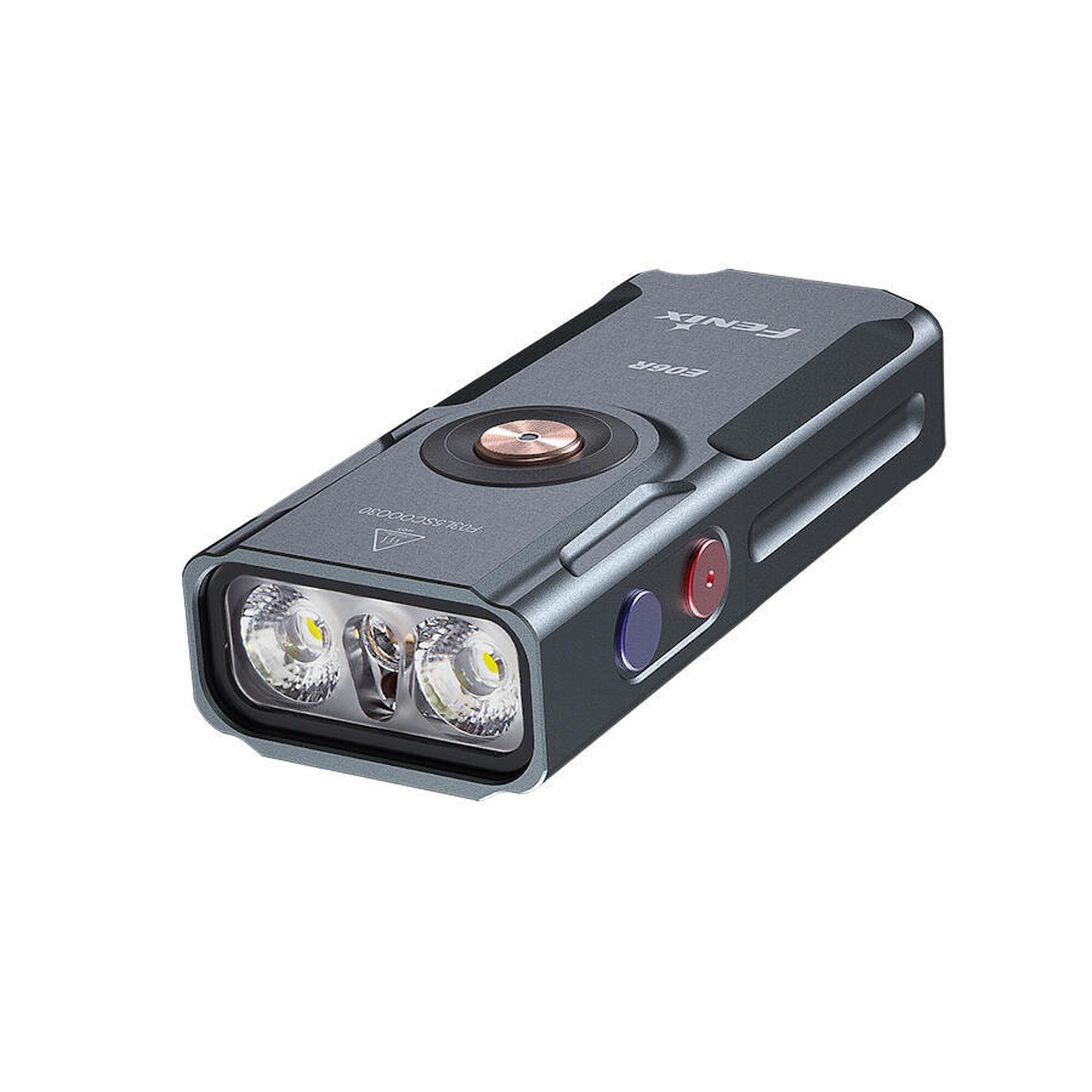 Latarka do kluczy LED E06R szara