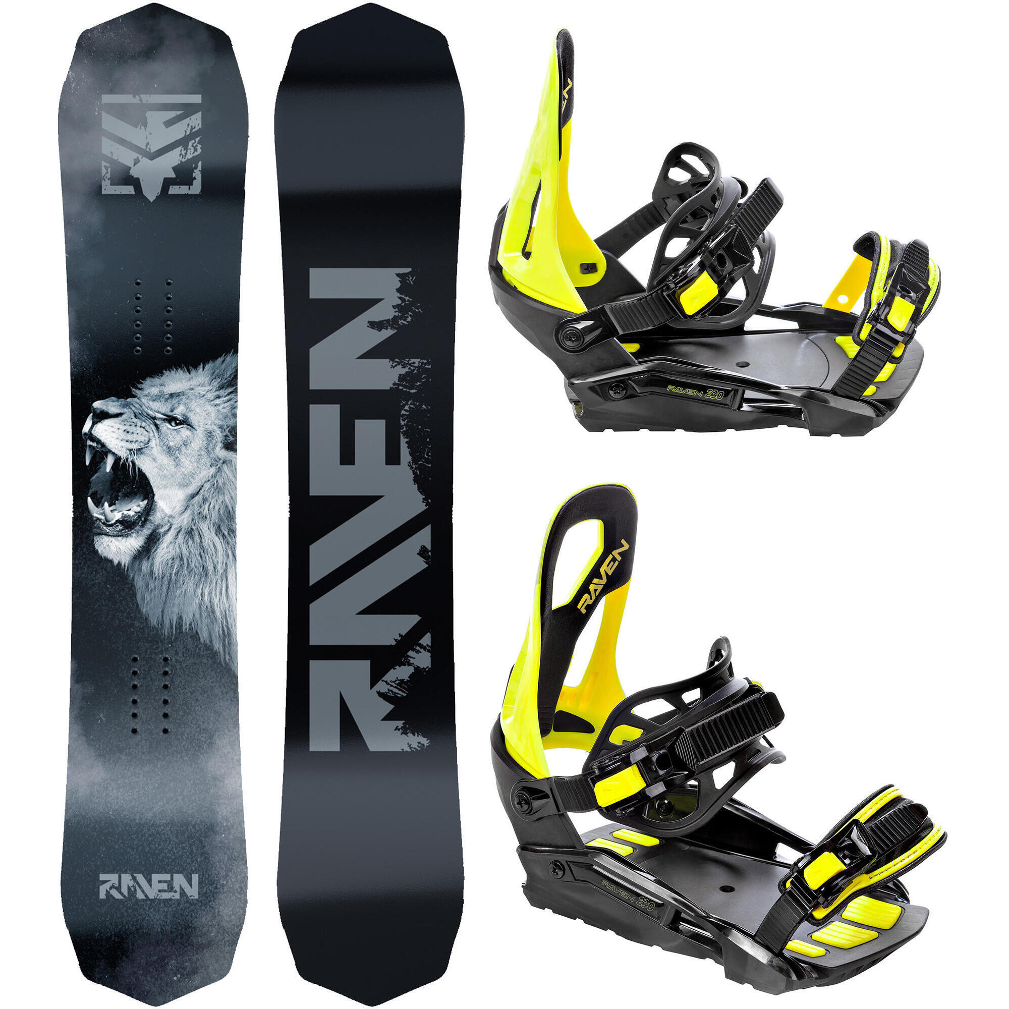 Zestaw Snowboard Raven Lion + Wiązania Raven S230