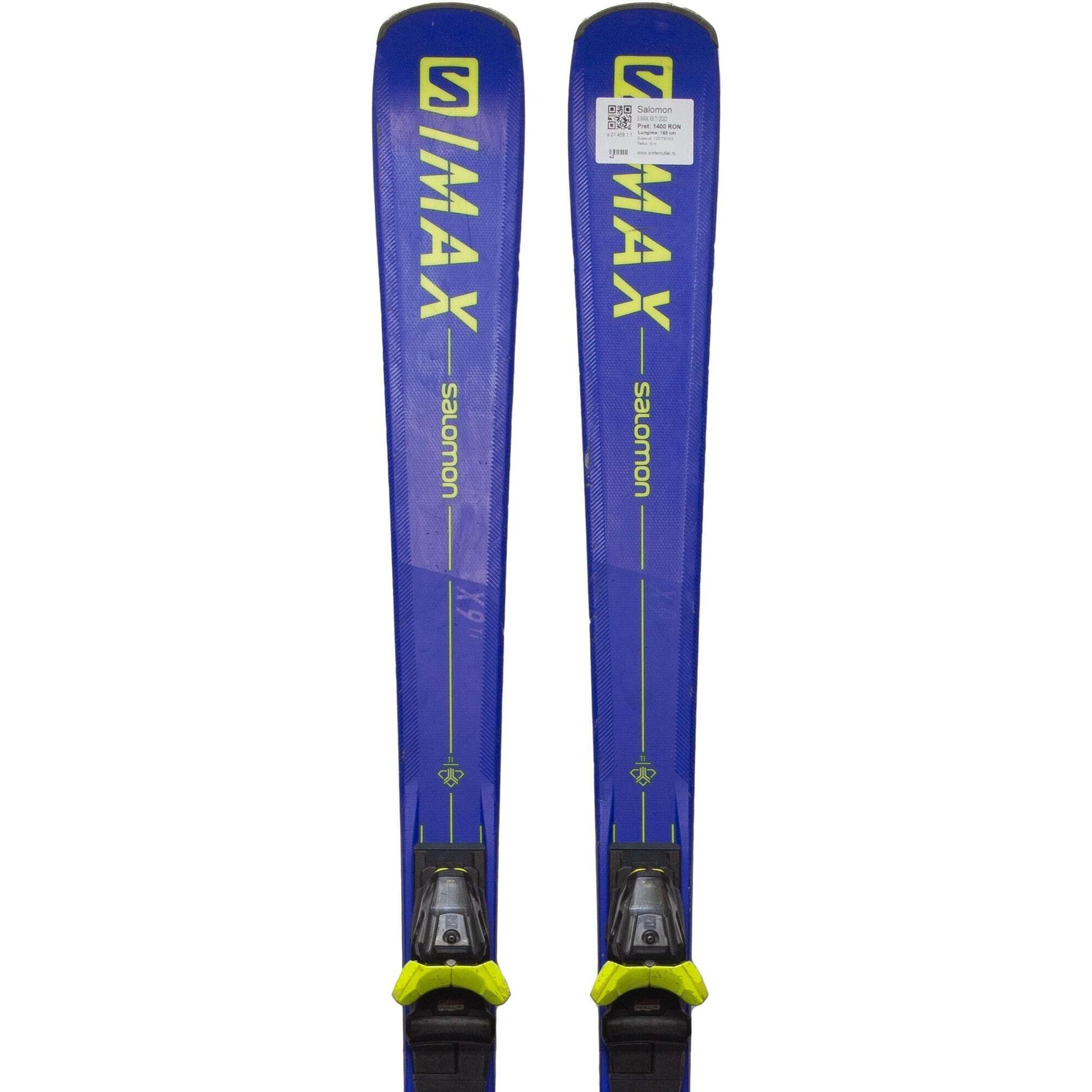Second Life- Narty SALOMON S MAX X9 TI 2022, 160 cm- Stan bardzo dobry