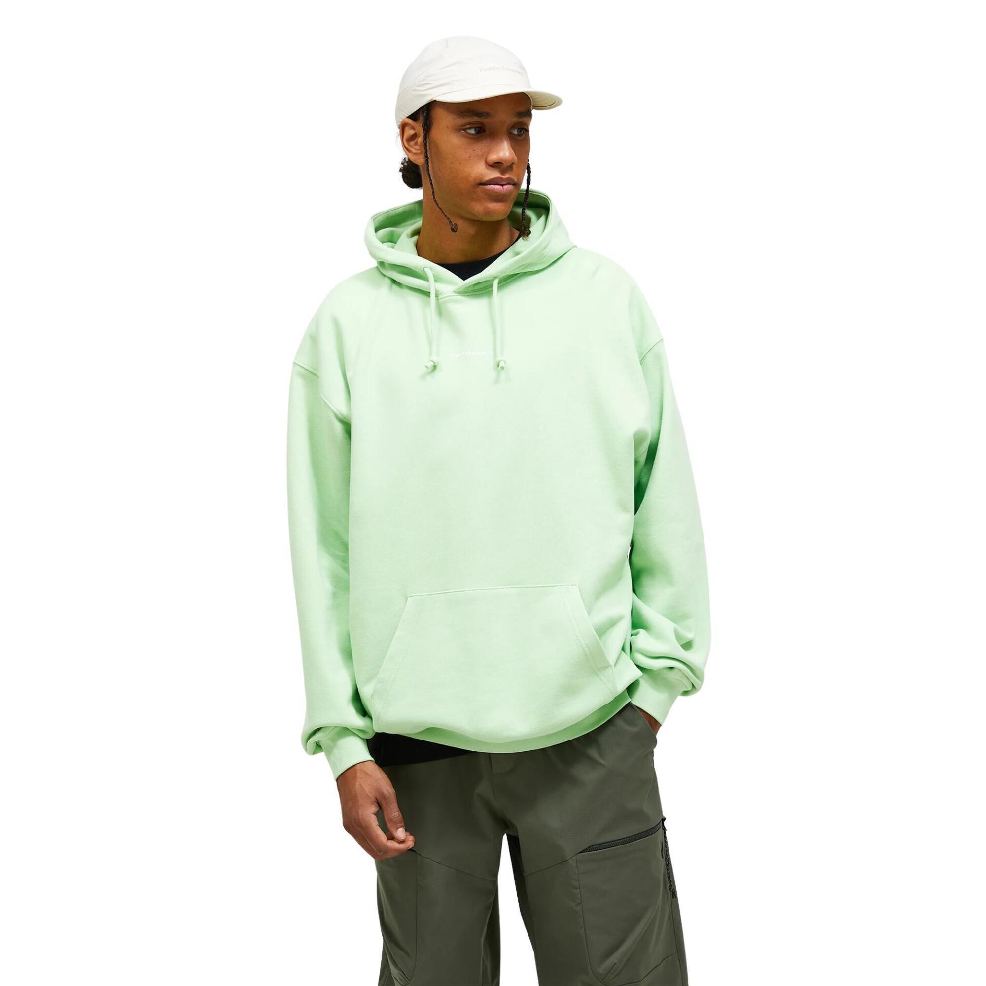 Bluza Peak Performance męska Original Terry Hood zielona - L