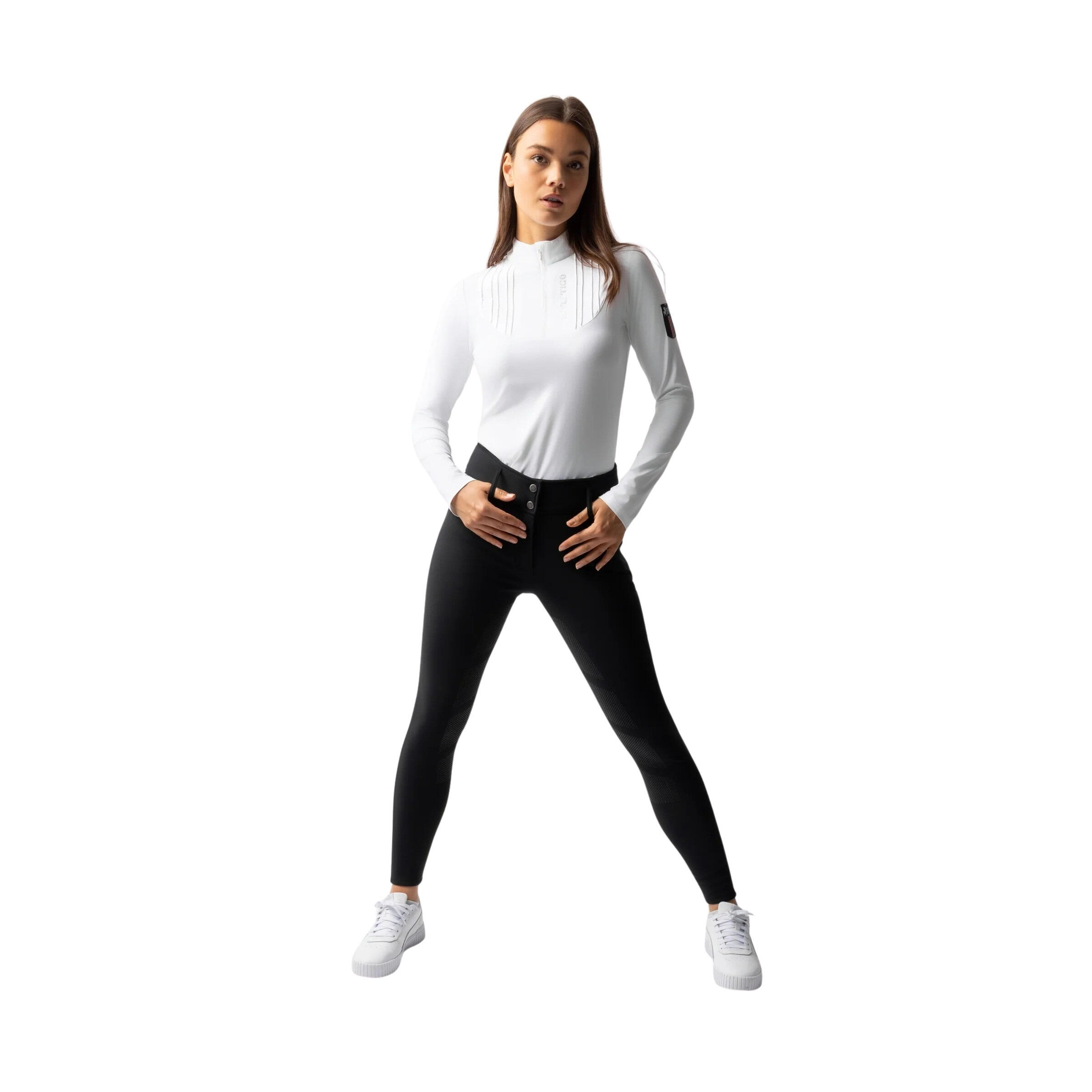 Termoaktywne legginsy jeździeckie z pełnym siedziskiem dla kobiet Horze Tiffany