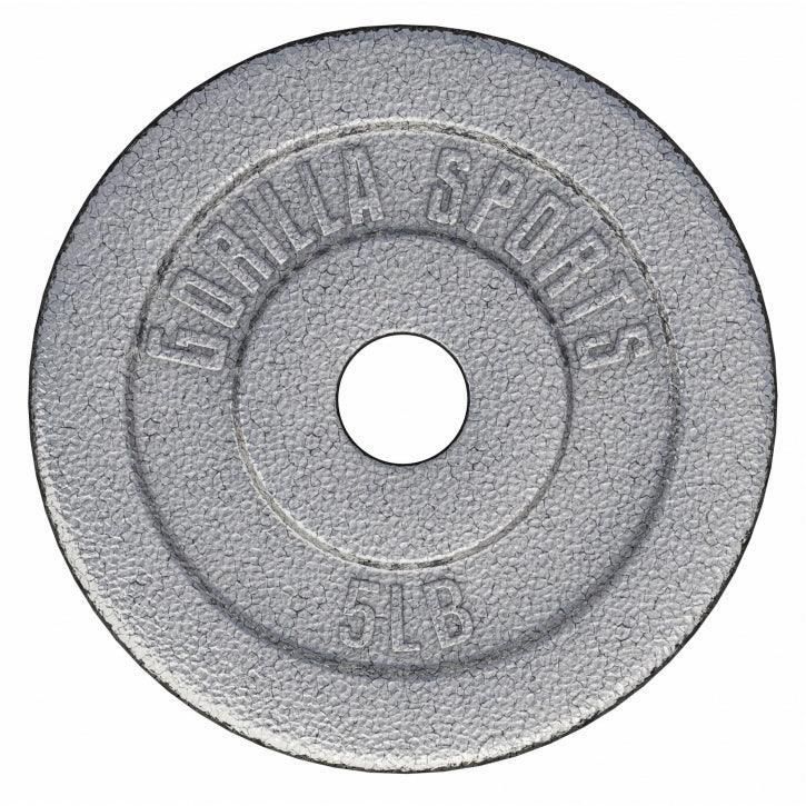 Obciążenie (1,25-30 kg) 31 mm talerz treningowy żeliwo srebrne Gorilla Sports