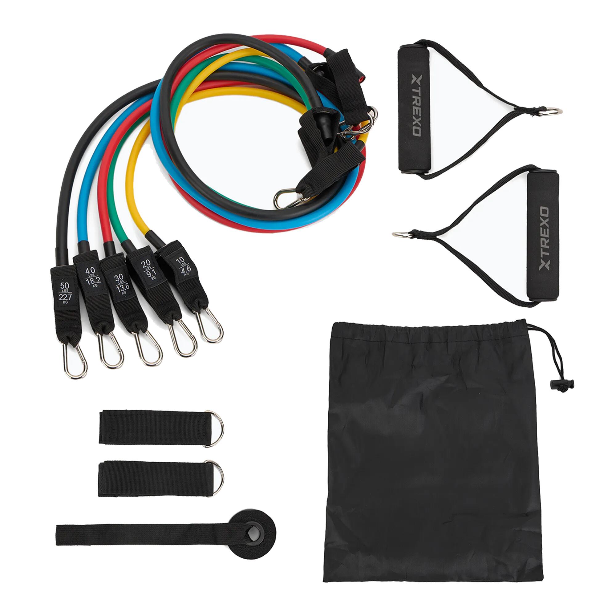 Zestaw ekspanderów gumowych XTREXO TXO-B4Z055-ALL