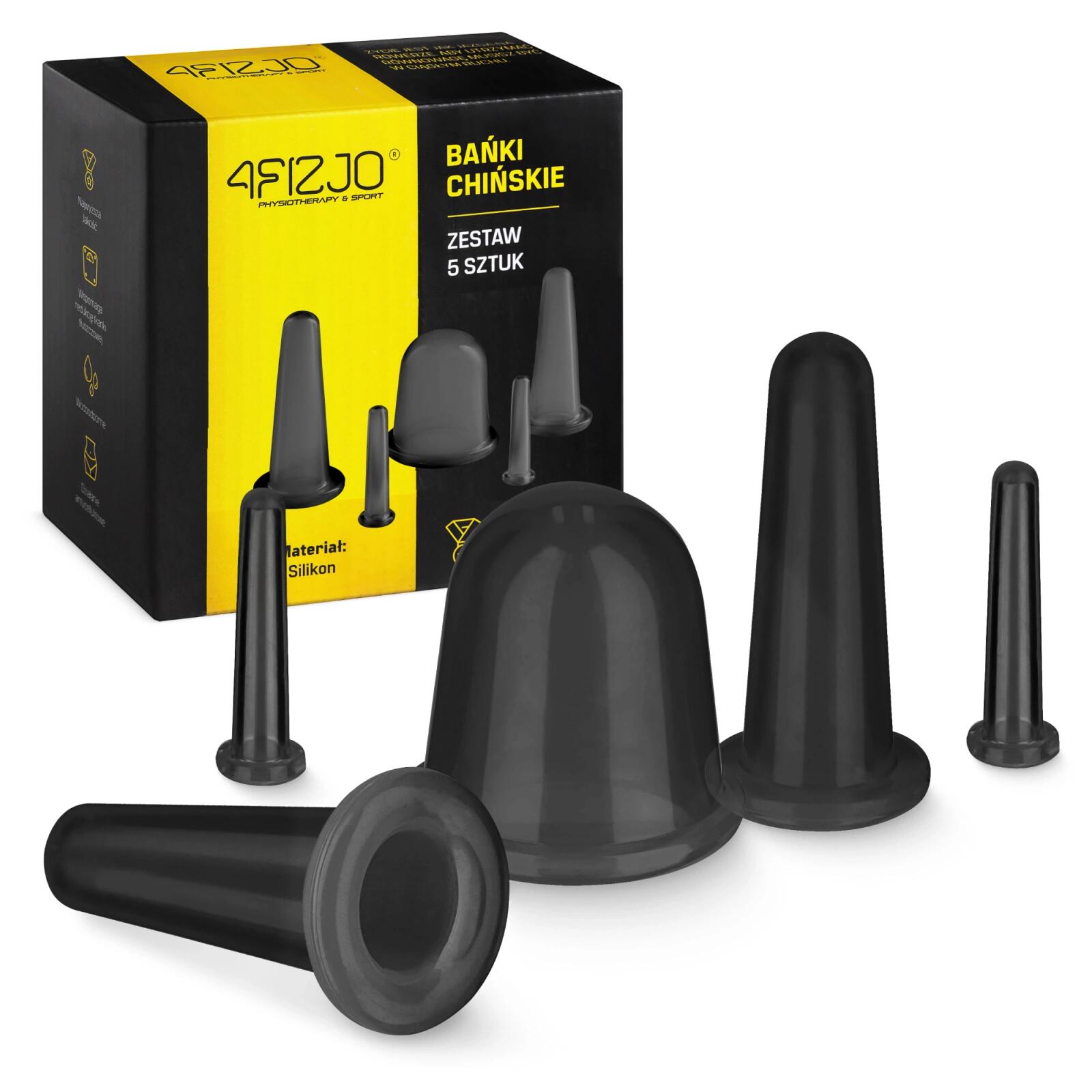 Bańki chińskie do masażu 4FIZJO 5 szt.