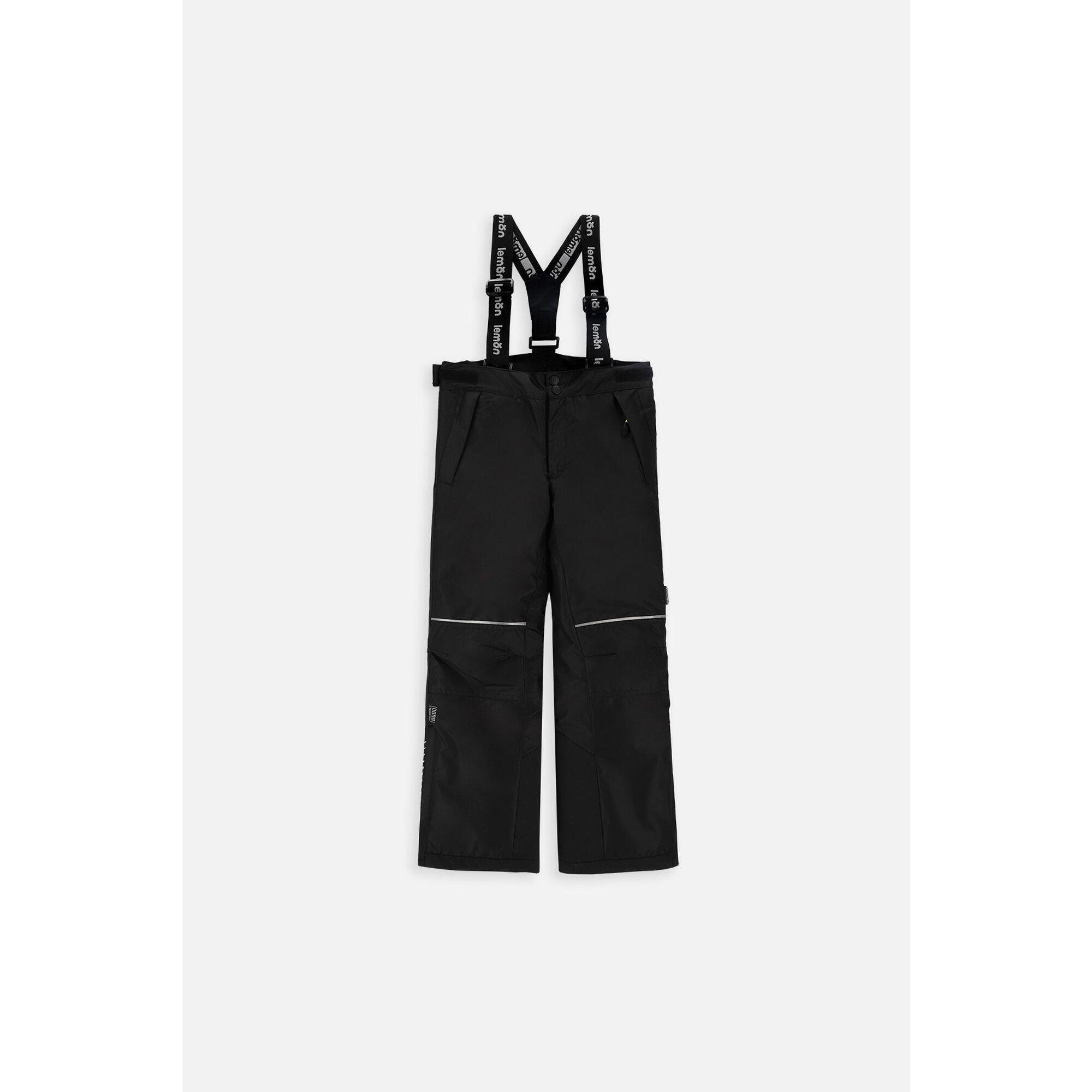 Spodnie narciarskie dla dzieci z szelkami Lemon Explore ZL3 czarne