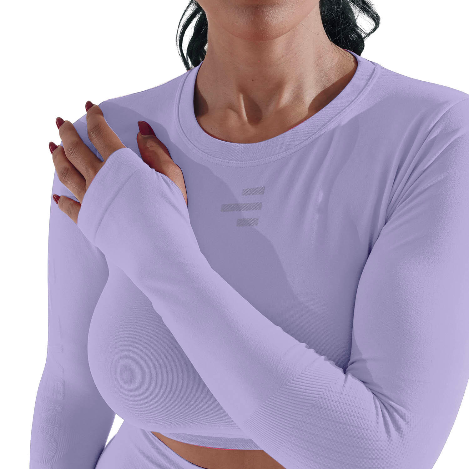 Damska koszulka techniczna z długim rękawem do wszystkich ćwiczeń na siłowni