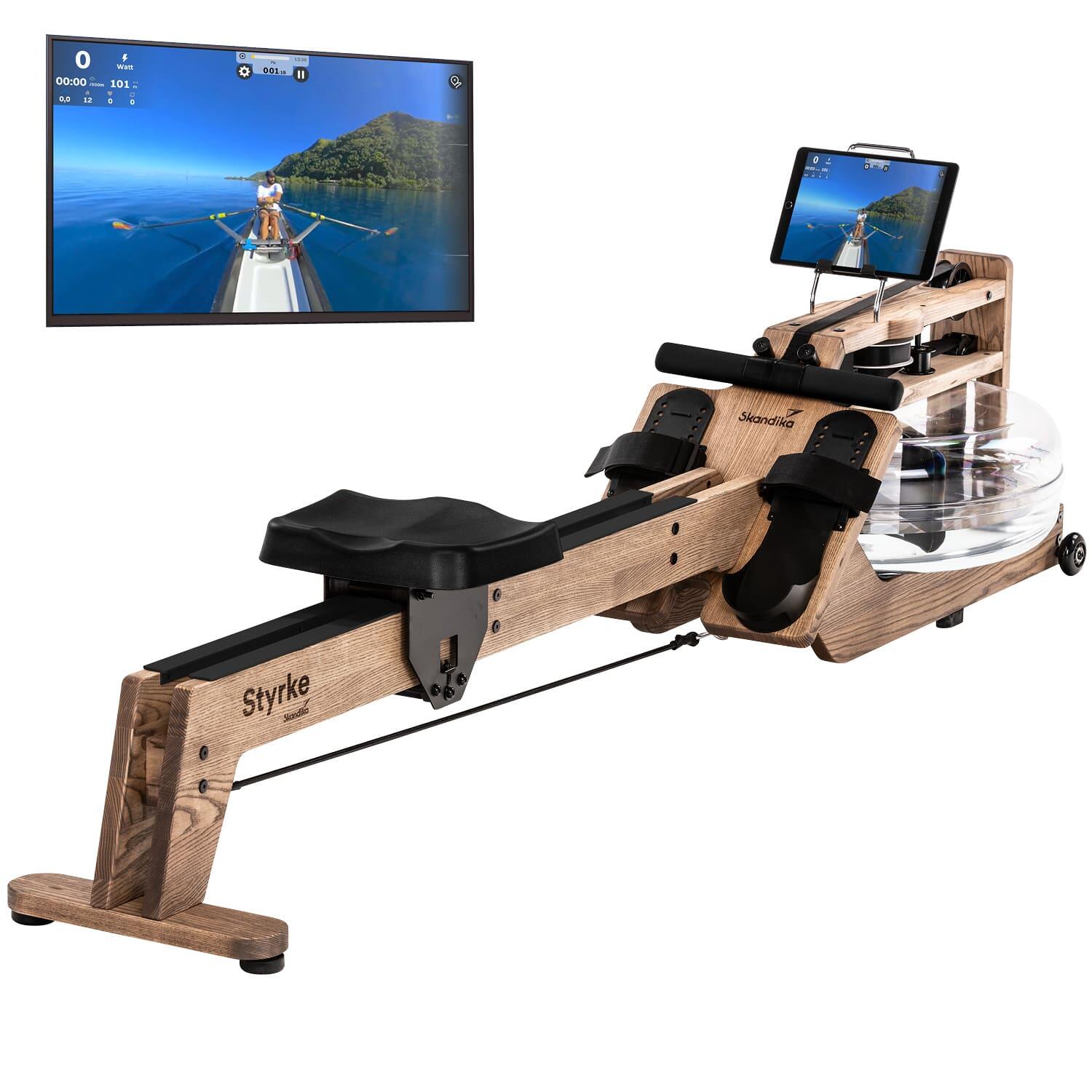 Wioślarz wodny Styrke, drewno jesionowe, do 180 kg, Bluetooth