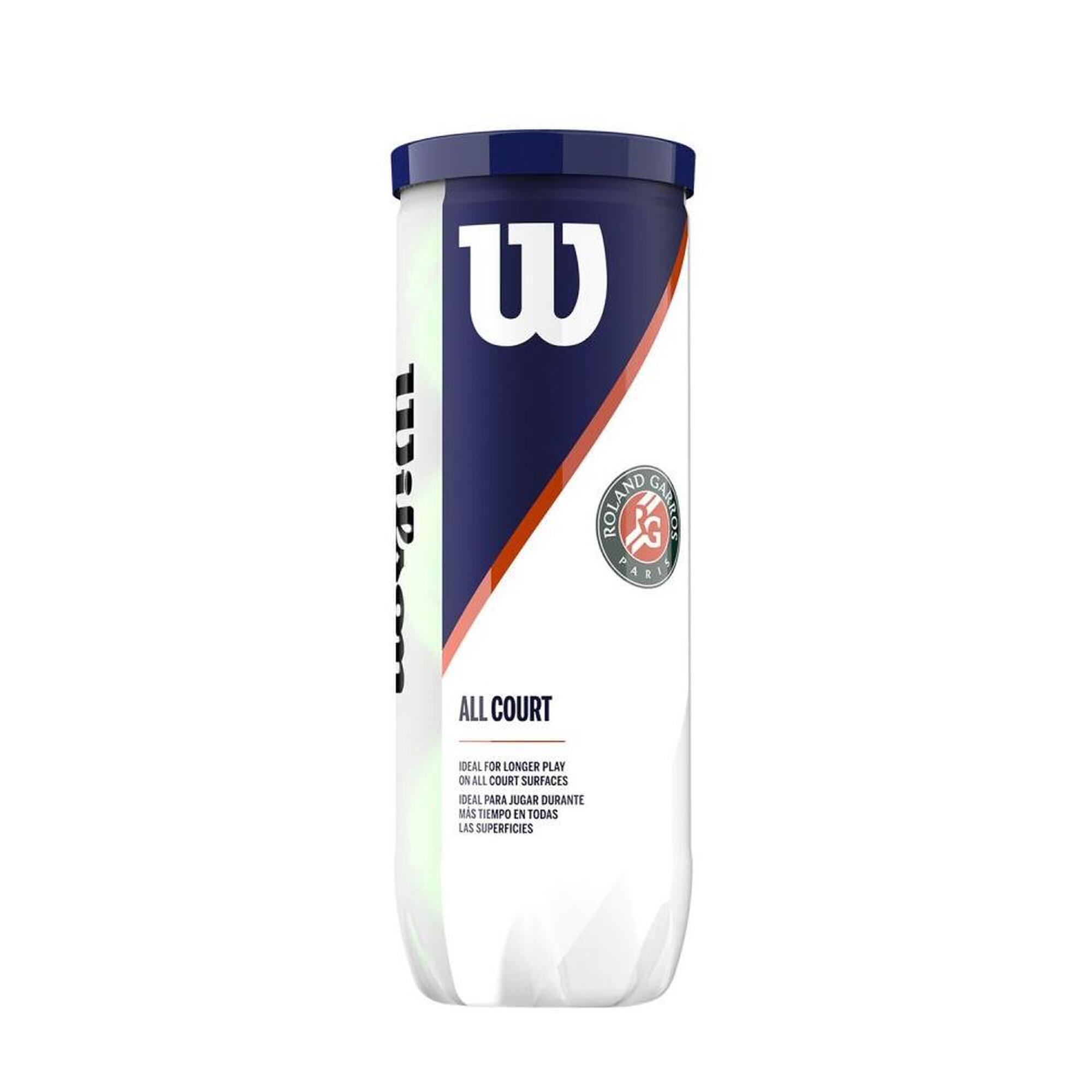 Piłki tenisowe Wilson Roland Garros All Court (3 szt.)