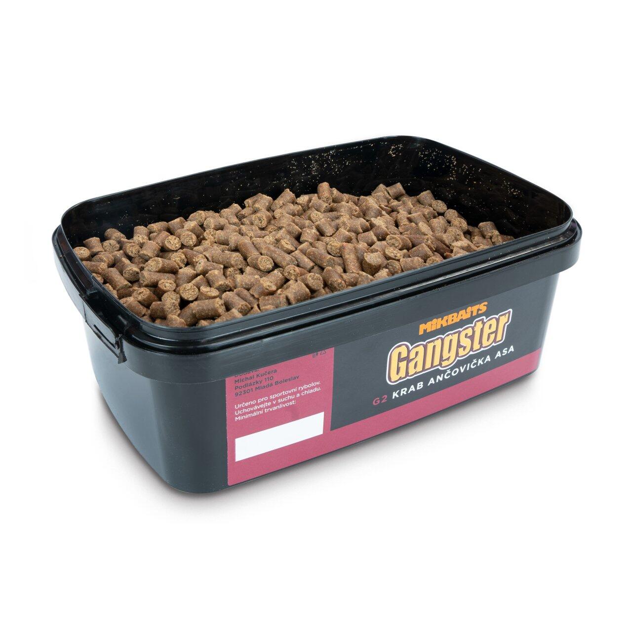 Pellet Zanętowy Mikbaits Gangster Pellets 700G - G2 Crab Anchovy Asafoetida 6Mm