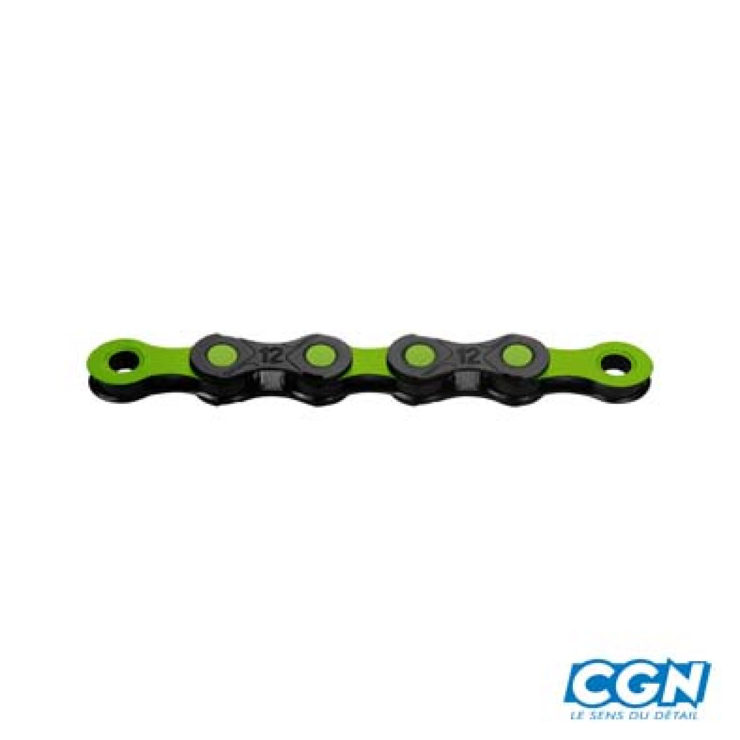 Łańcuch Rowerowy Dlc12 Czarny/Zielony 126 Ogniw