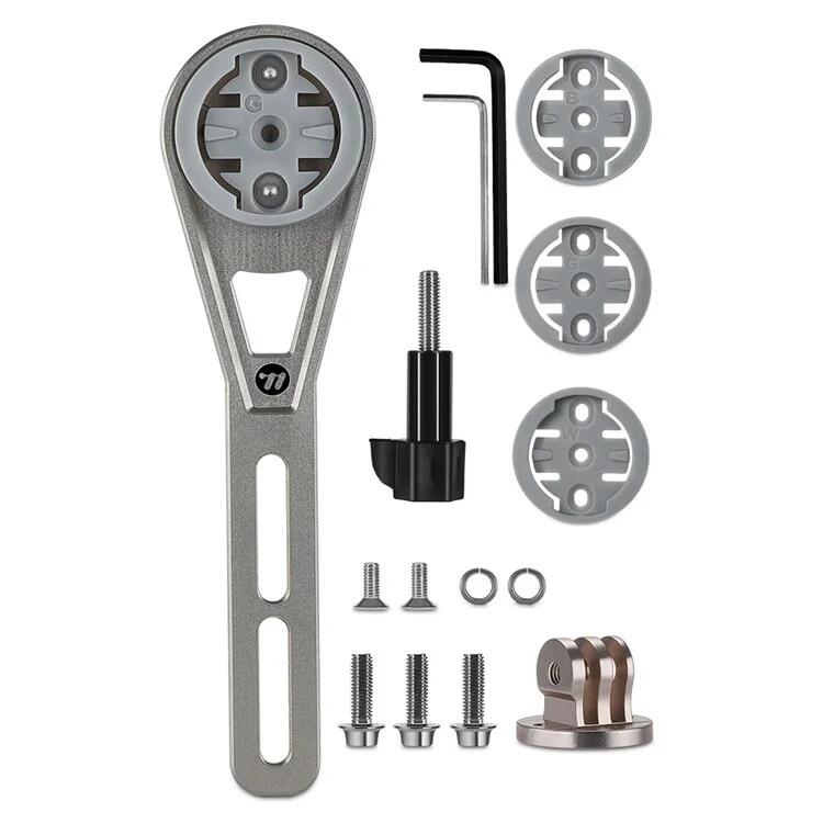 Uchwyt na licznik rowerowy WEST BIKING YP0719438 tytanowy, mocowanie na kierowni