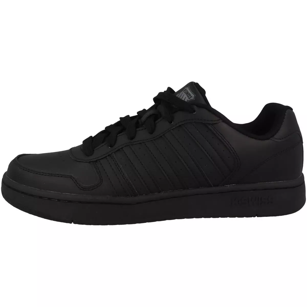 Sneakersy sportowe męskie K-Swiss Court Palisades czarne skórzane (06931-001-M)